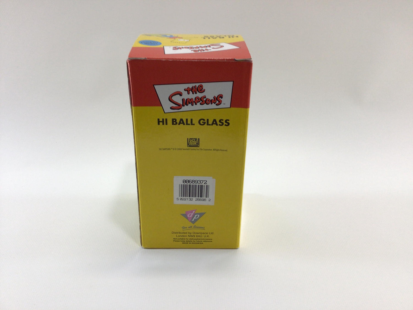 Bart Simpson High Ball Glass Vintage Novelty Barware Tumbler