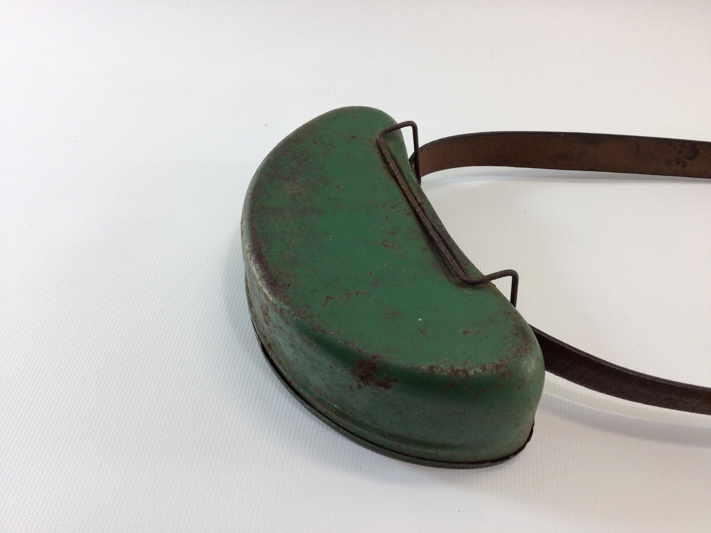 Fishing Bait Box and 34" Boarhide Belt Vintage Outdoor Sporting Equipment