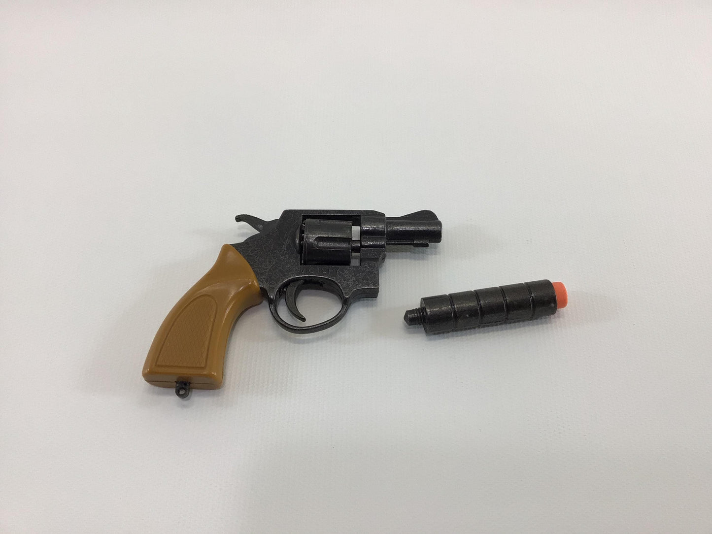 Victory Made in Hong Kong Snub Nose Revolver Vintage Toy Mini Cap Gun