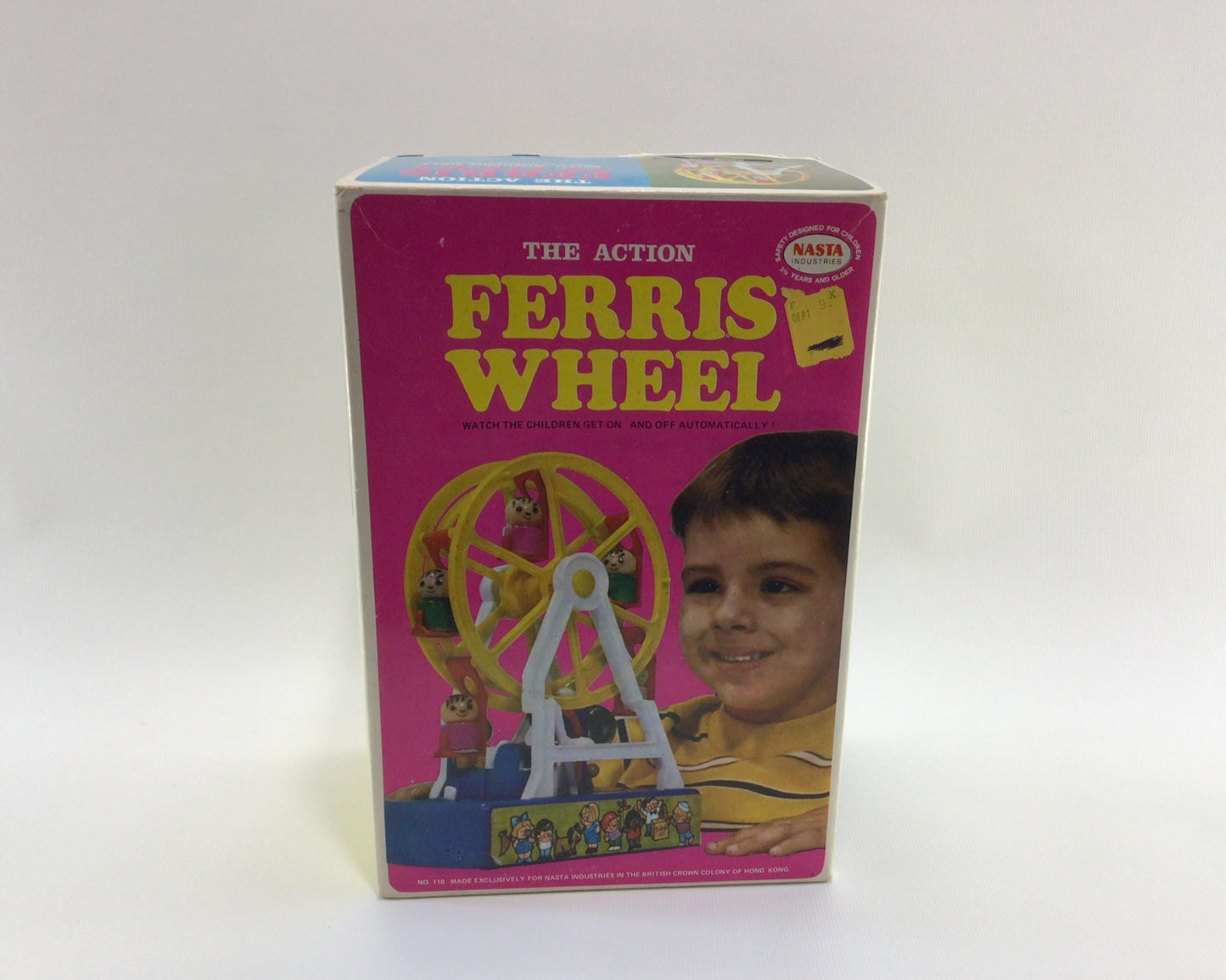 The Action Ferris Wheel Nasta Industries No 110 Vintage 1971 Battery Operated Toy in Box