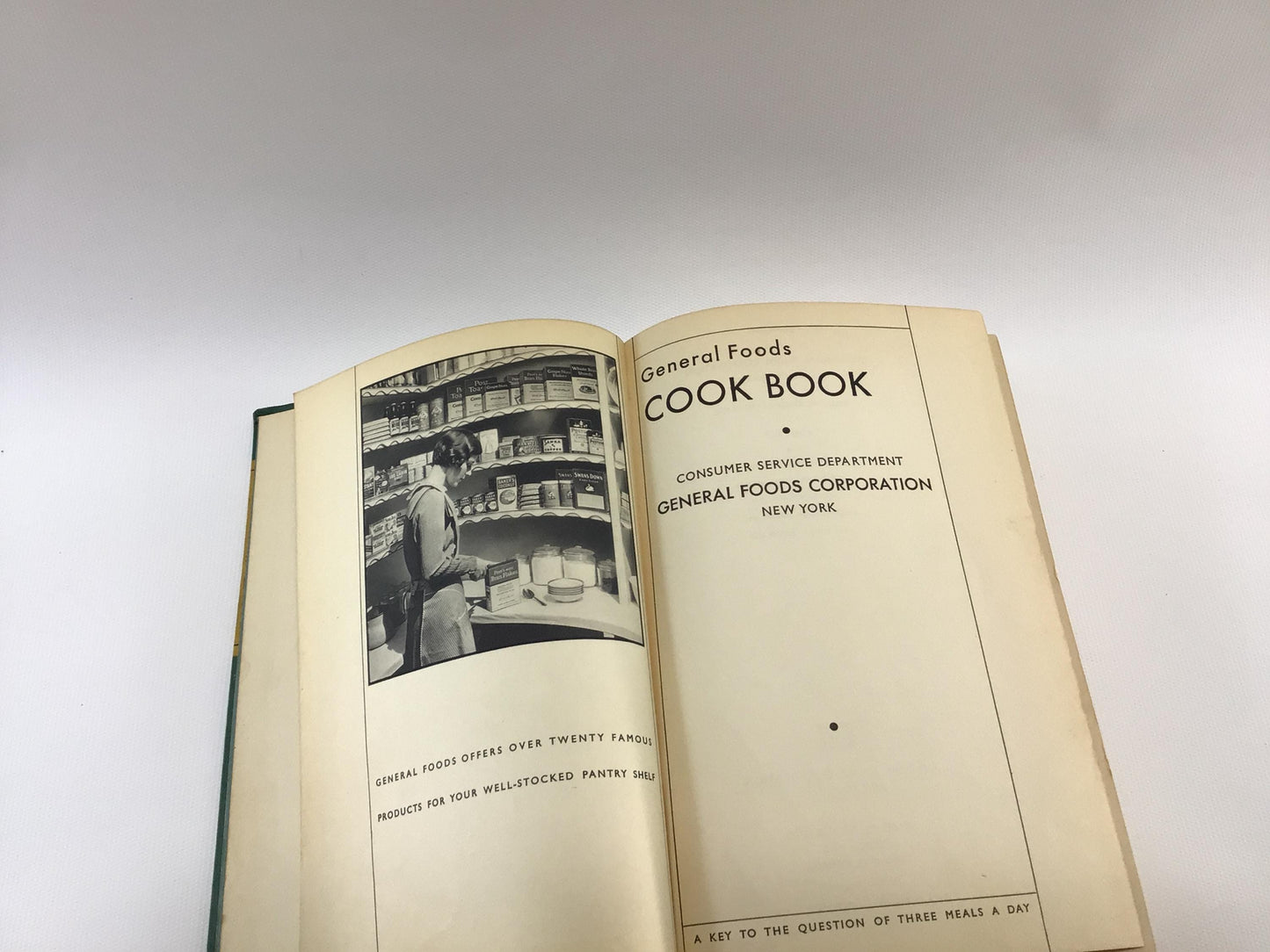 Vintage Cookbook General Foods Cook Book Copyright 1937 5th Edition