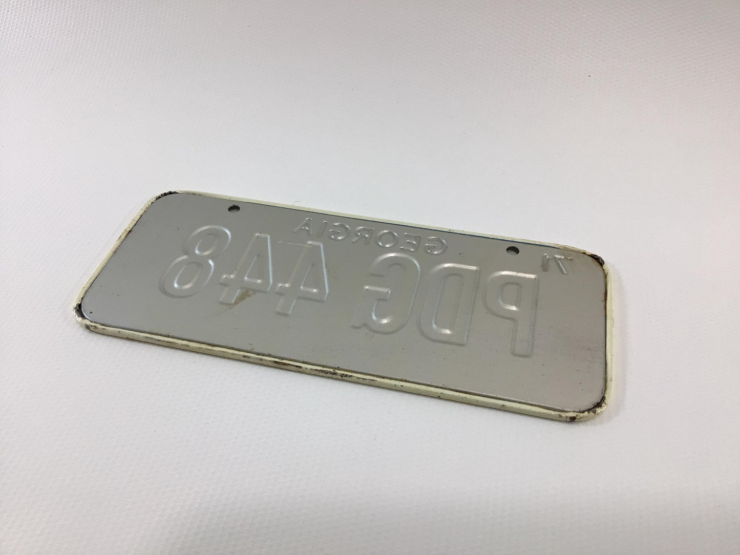 Bicycle 1975 Georgia License Plate Vintage Cycling Accessory
