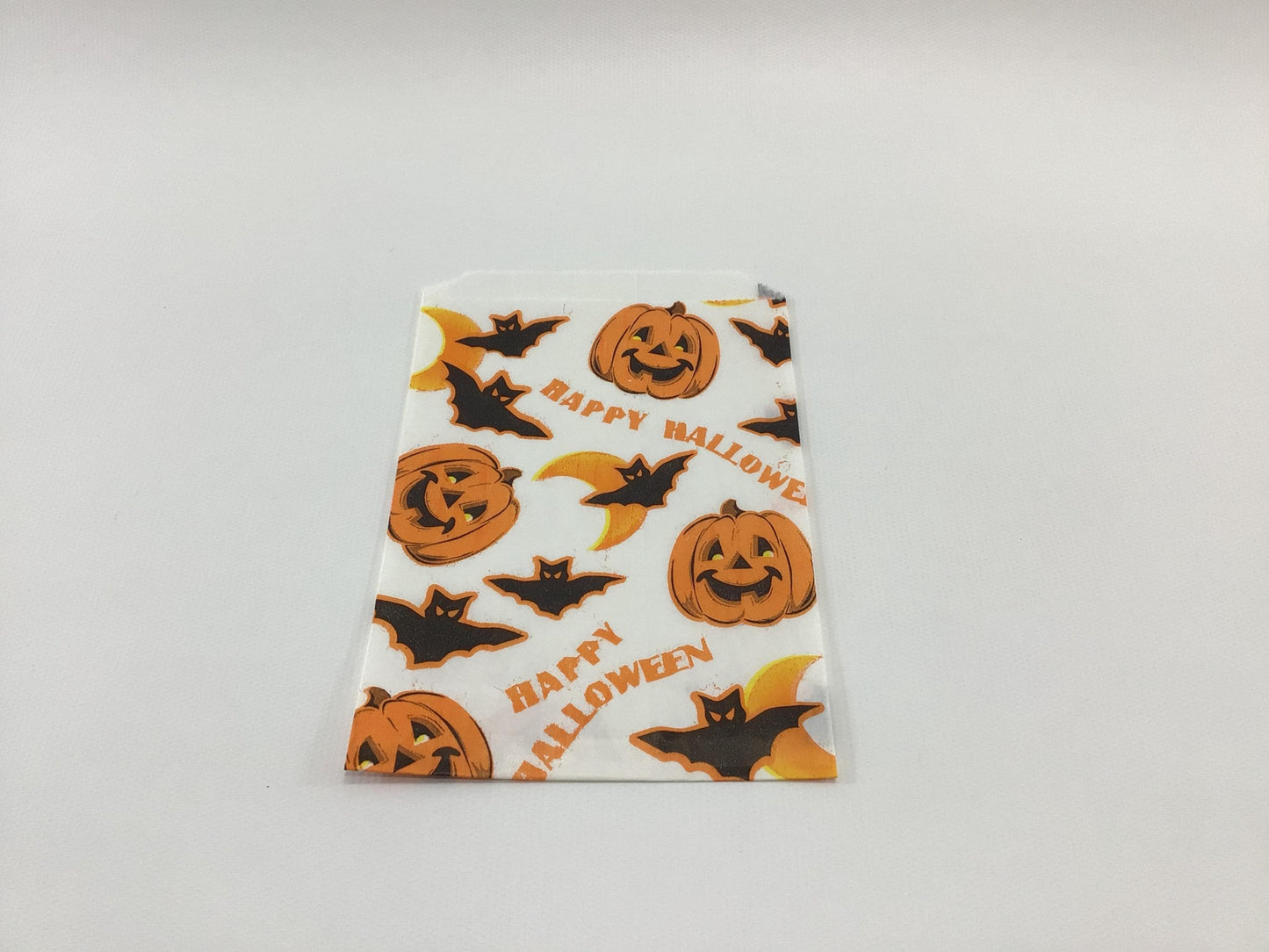 AJM Halloween Treat Bags Lot of 8 Jack O Lantern and Black Bat Vintage Holiday Ephemera