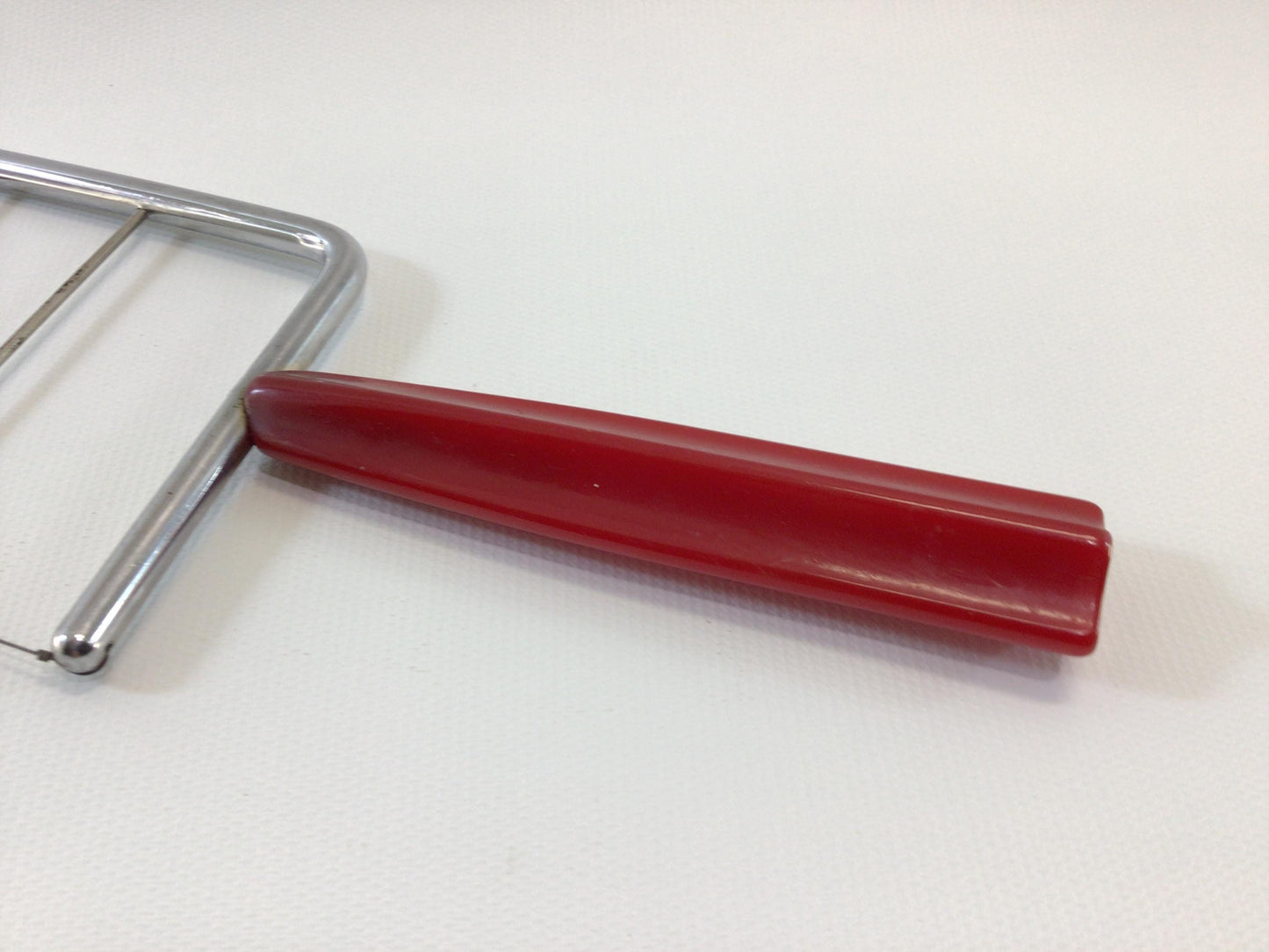 Cheese Slicer Vintage Kitchen Utensil with Red Bakelite Handle