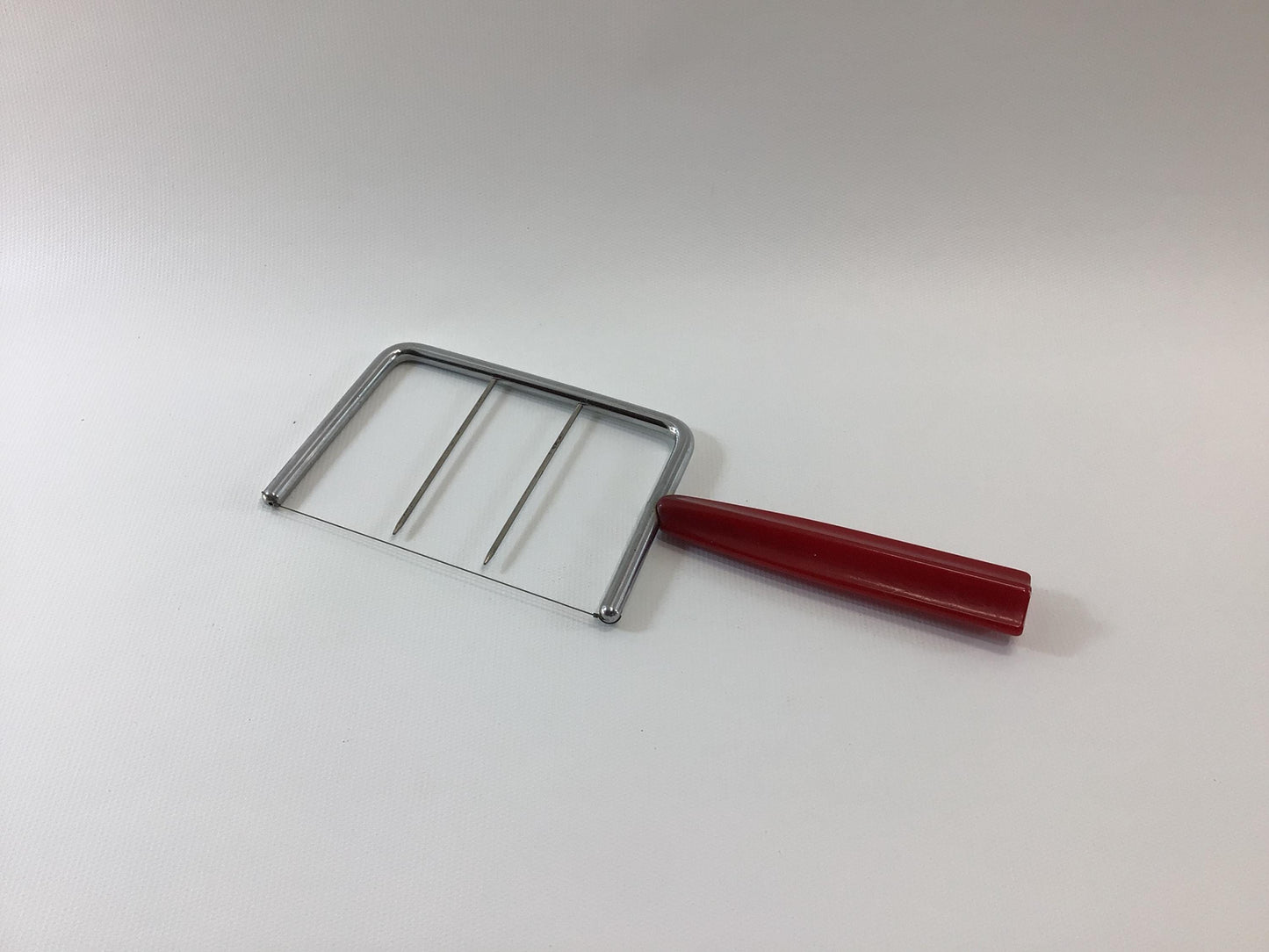 Cheese Slicer Vintage Kitchen Utensil with Red Bakelite Handle