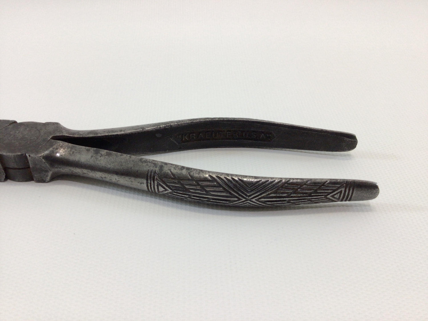 Lineman's Pliers Kraeuter 6 1/2 Inch Model 1831 Made in USA Antique Mantique Collectible Hand Tool