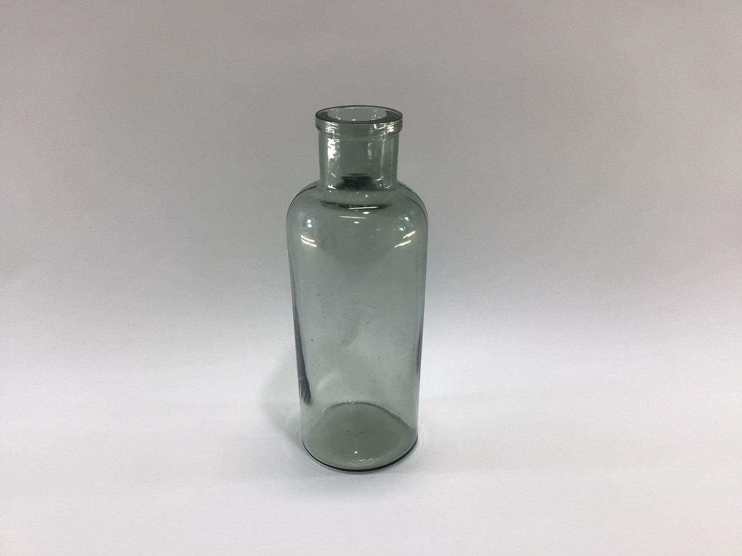Antique Applied Top Blue Glass 19th Century Apothecary Medicine Bottle
