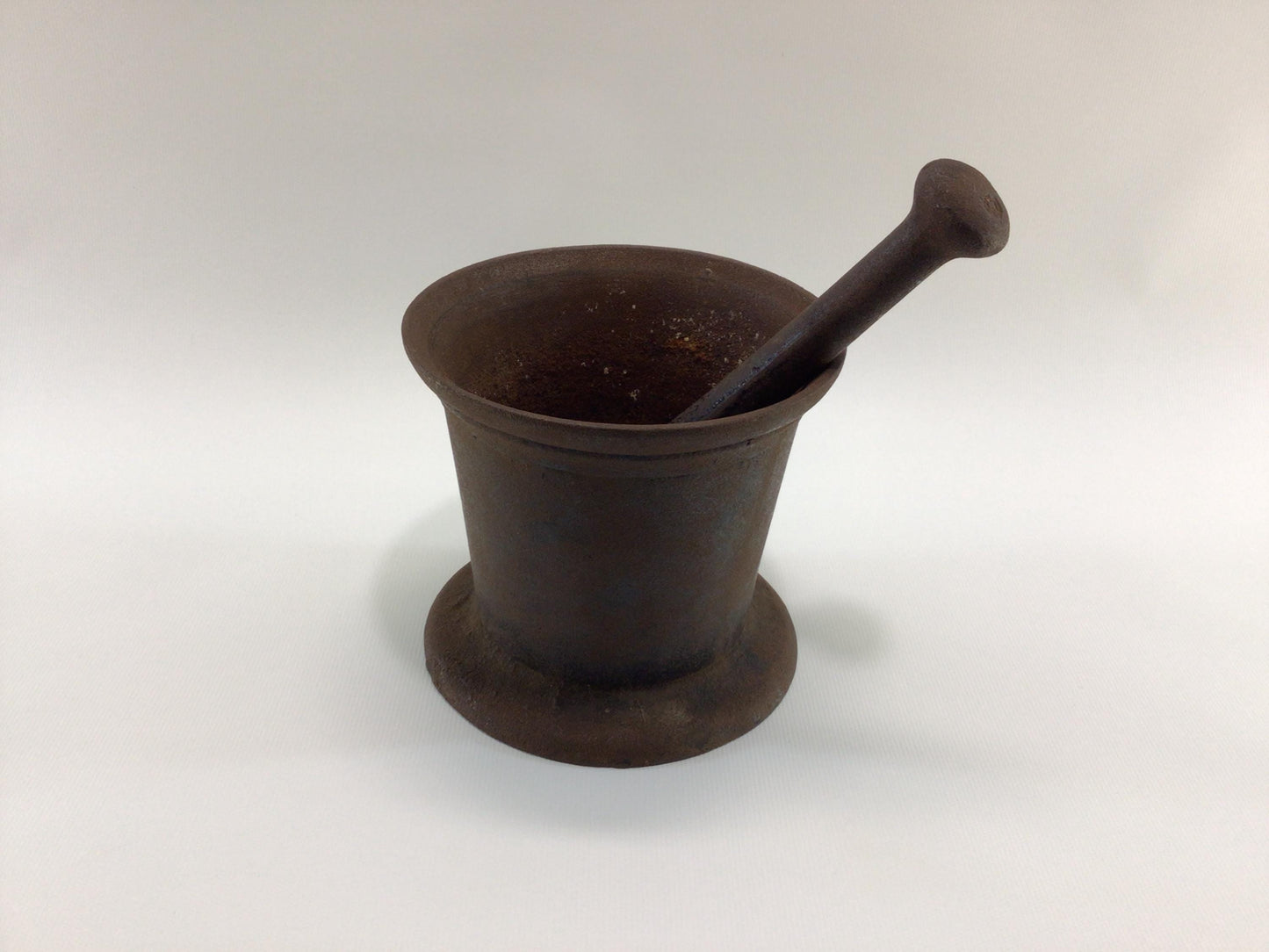 Cast Iron Mortar and Pestle Antique Druggist Pharmacy Apothecary Instrument Tool