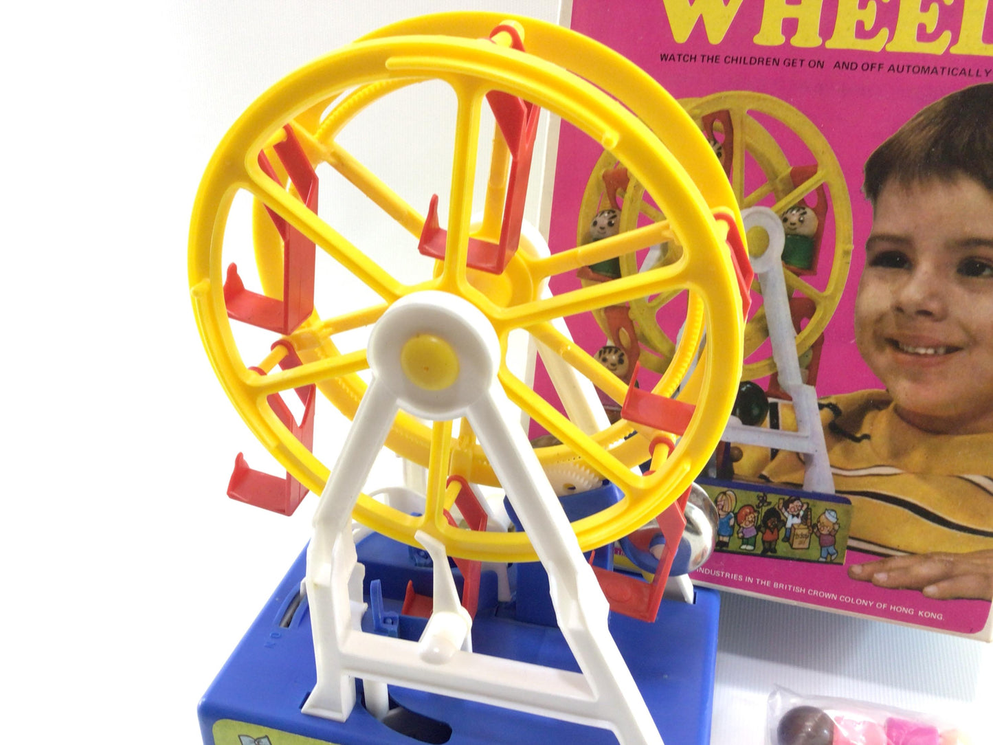 The Action Ferris Wheel Nasta Industries No 110 Vintage 1971 Battery Operated Toy in Box