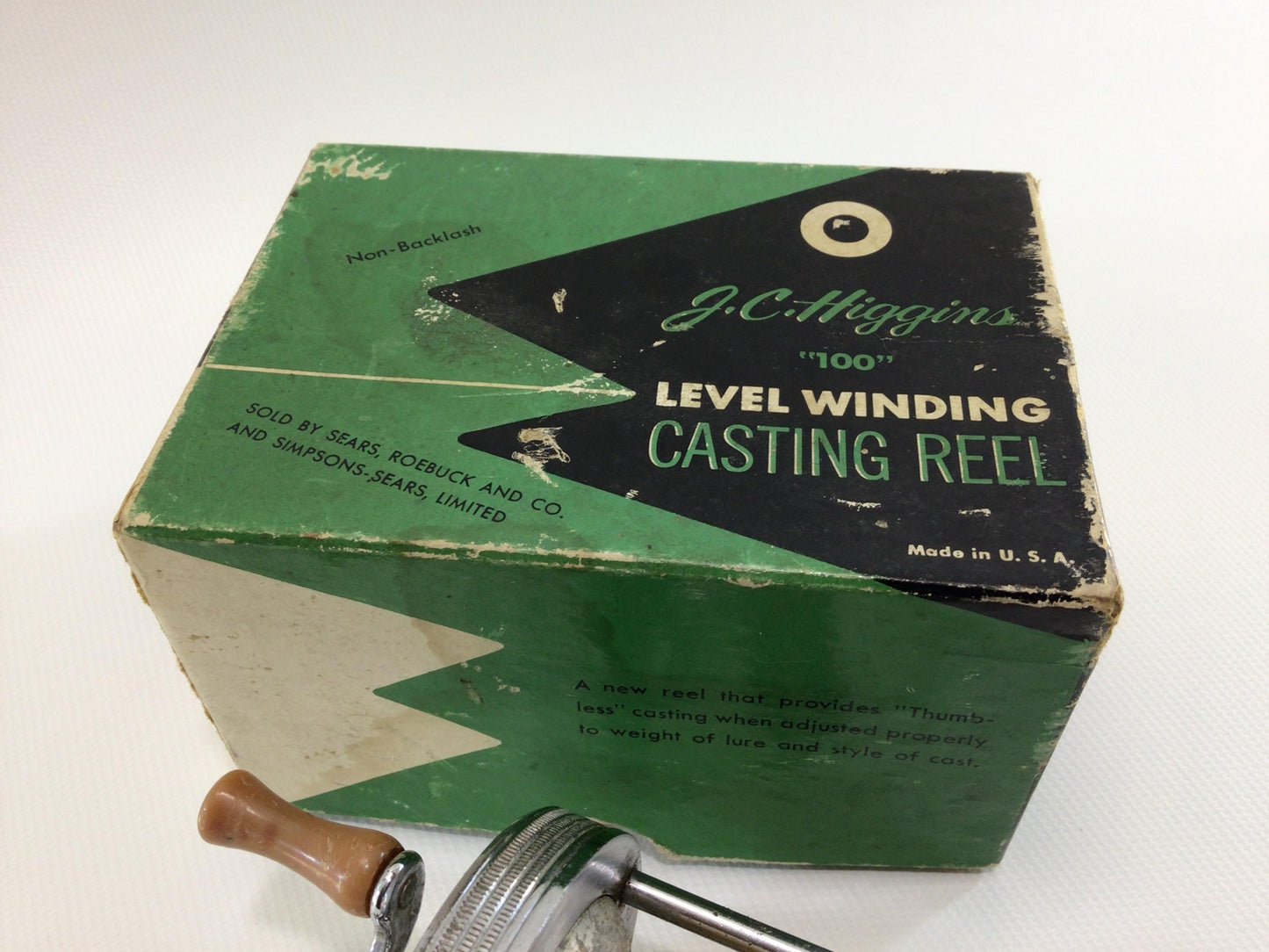 J C Higgins Model 46-A Casting Reel Vintage Fishing Tackle Outdoor Sporting Equipment - Parts Repair
