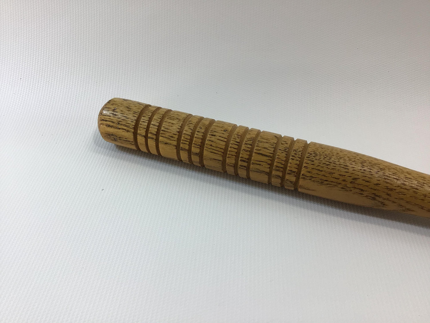 Brass Hand 19" Back Scratcher Quality Made Vintage Solid Oak Wood Handle
