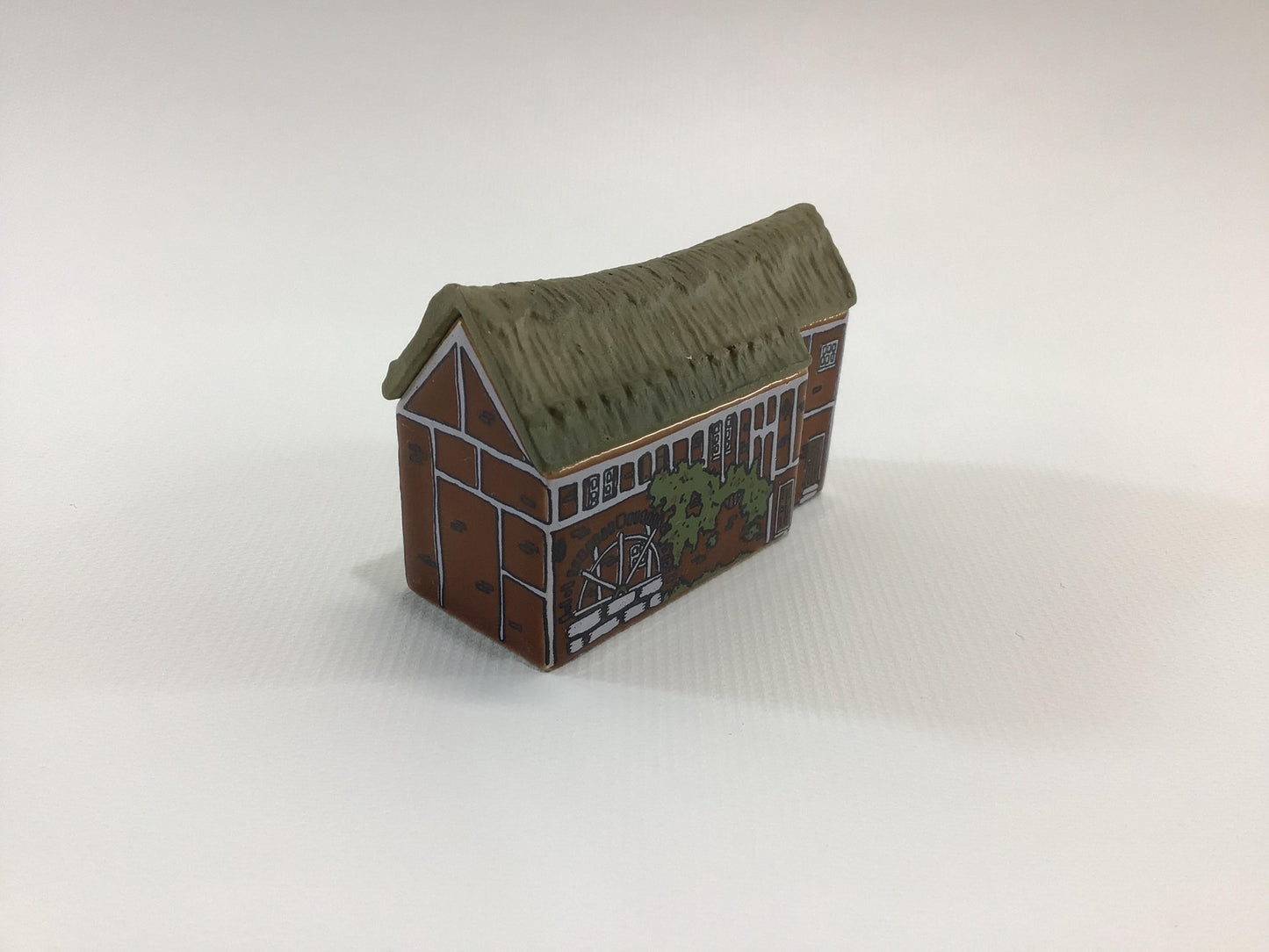 Wade Miniature Porcelain Whimsey-On-Why 1981 Set 2 Water Mill Vintage Collectible Figurine