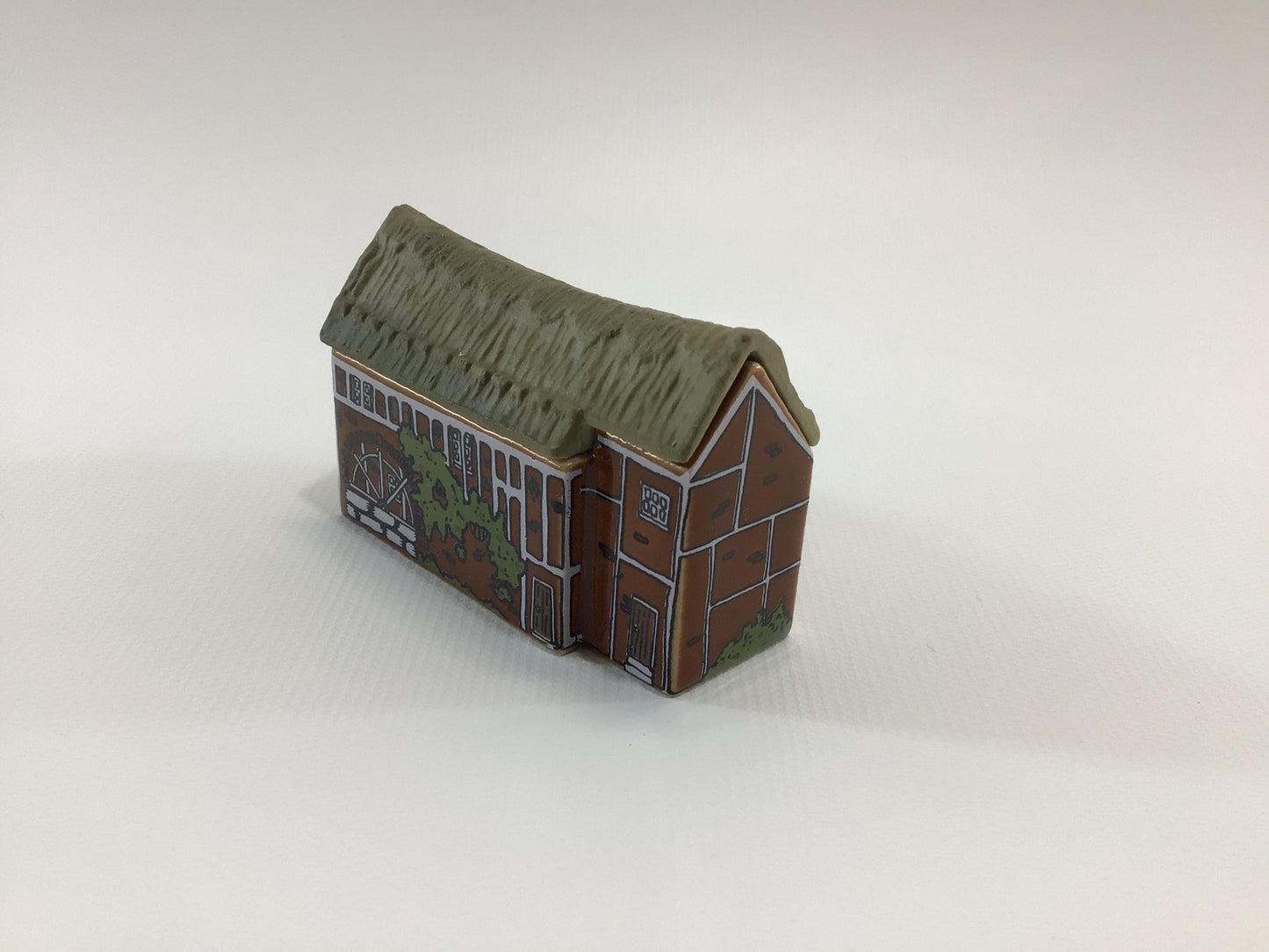 Wade Miniature Porcelain Whimsey-On-Why 1981 Set 2 Water Mill Vintage Collectible Figurine