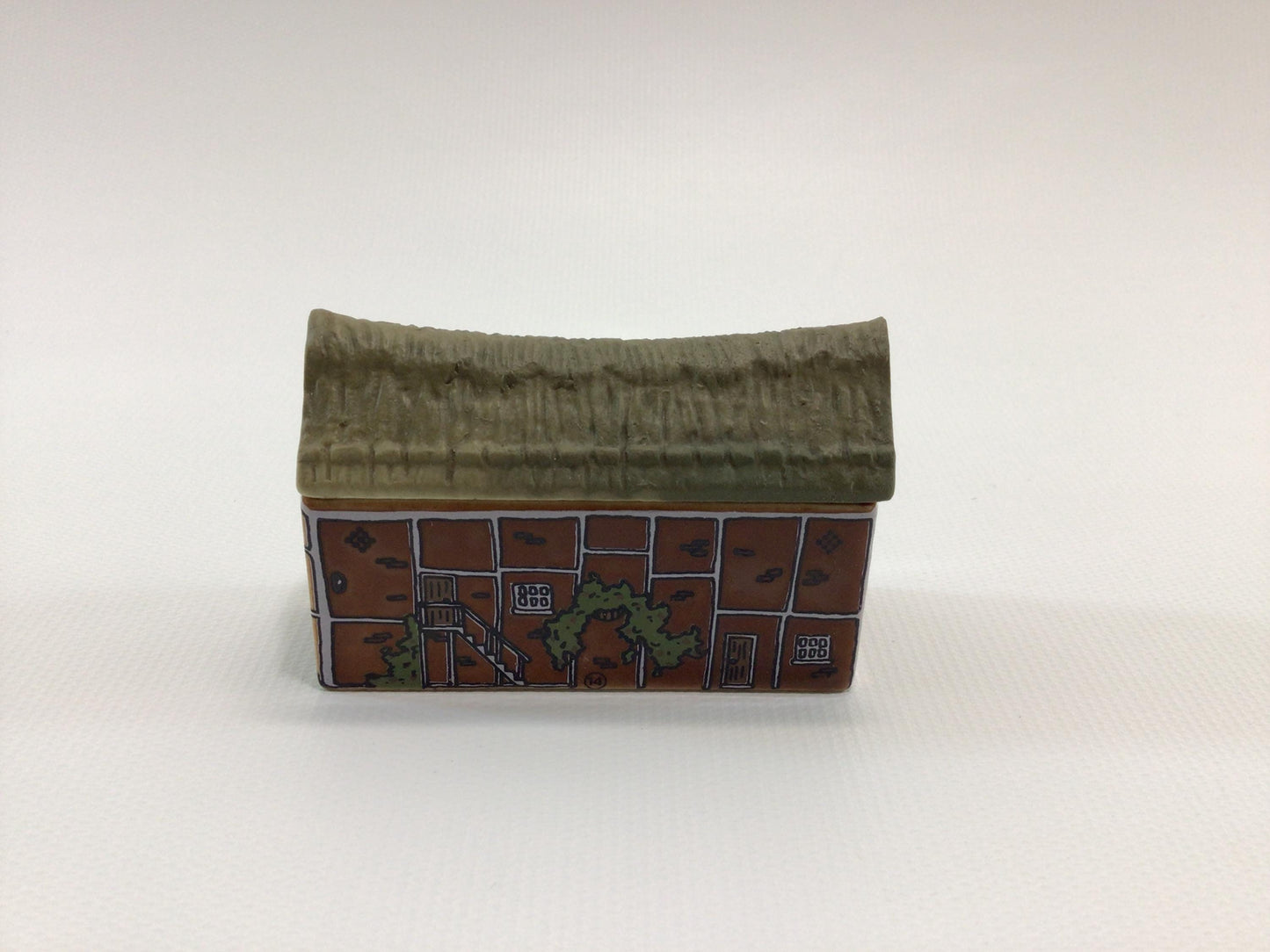 Wade Miniature Porcelain Whimsey-On-Why 1981 Set 2 Water Mill Vintage Collectible Figurine