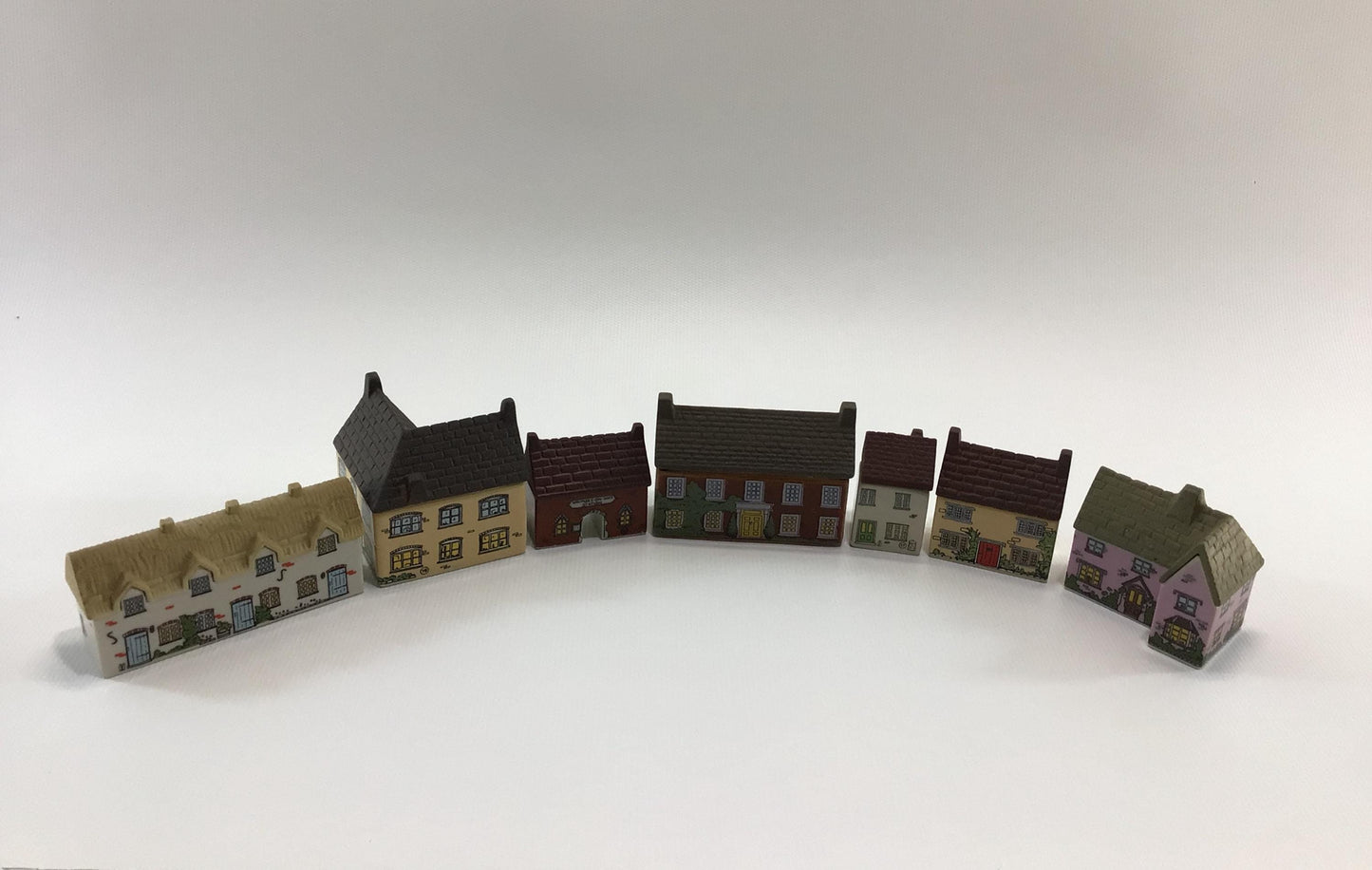 Wade Miniature Porcelain Whimsey-On-Why 1982 Set 3 Vintage Collectible Figurines Lot of 7