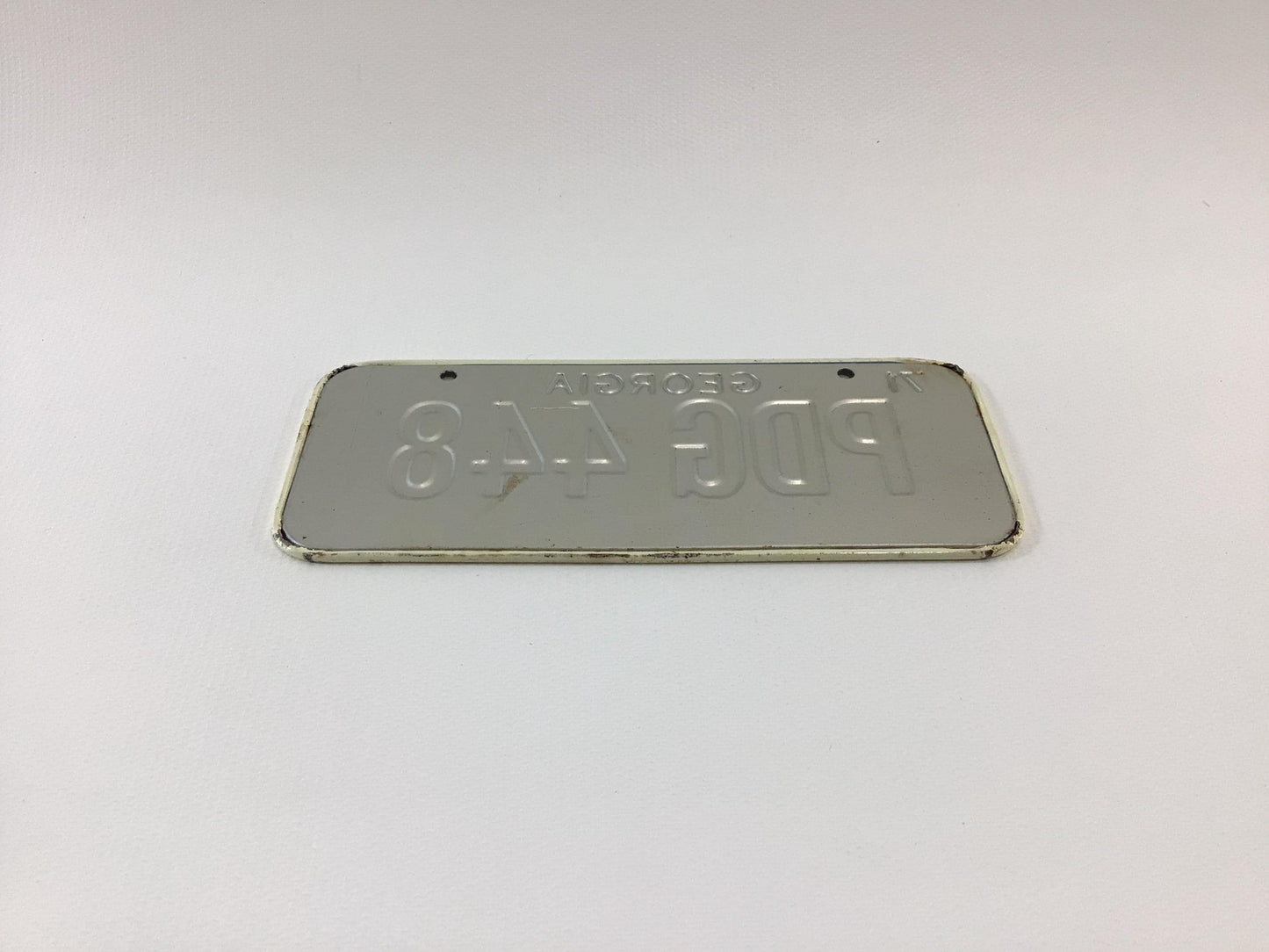 Bicycle 1975 Georgia License Plate Vintage Cycling Accessory