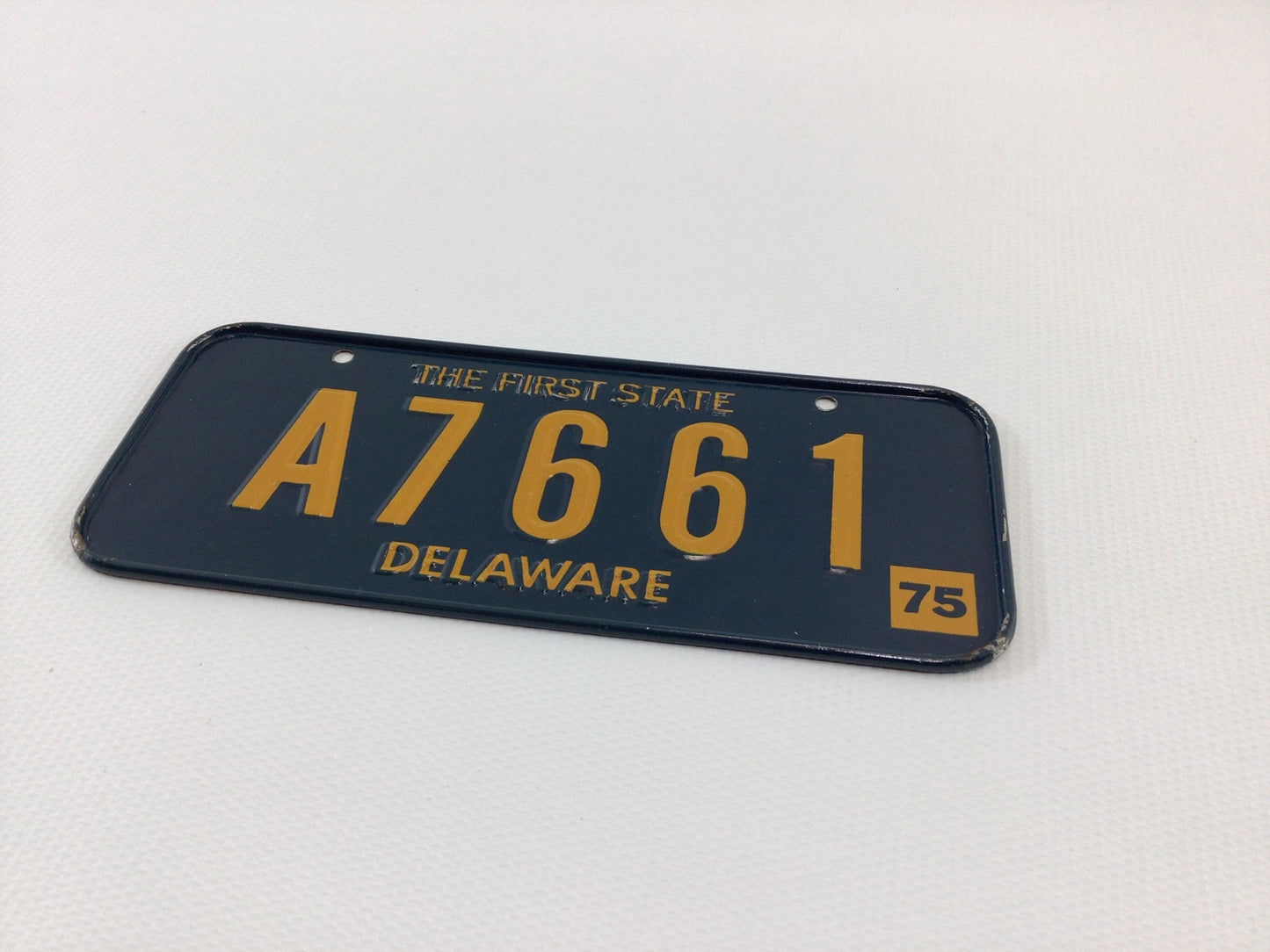 Bicycle 1975 Delaware License Plate Vintage Cycling Accessory The First State