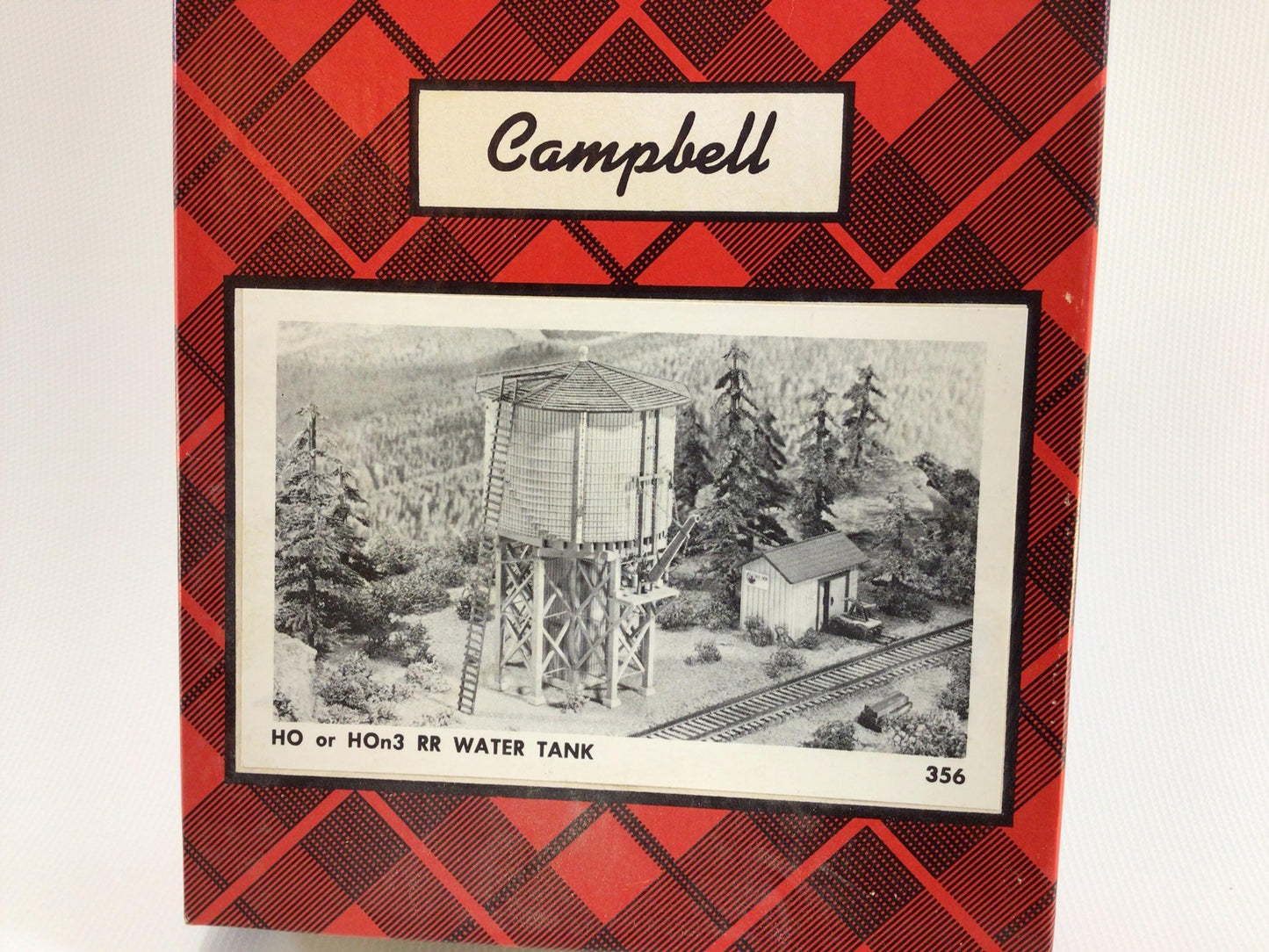 Campbell HO Scale Model Railroad Water Tank No 356 Vintage Modeling Kit