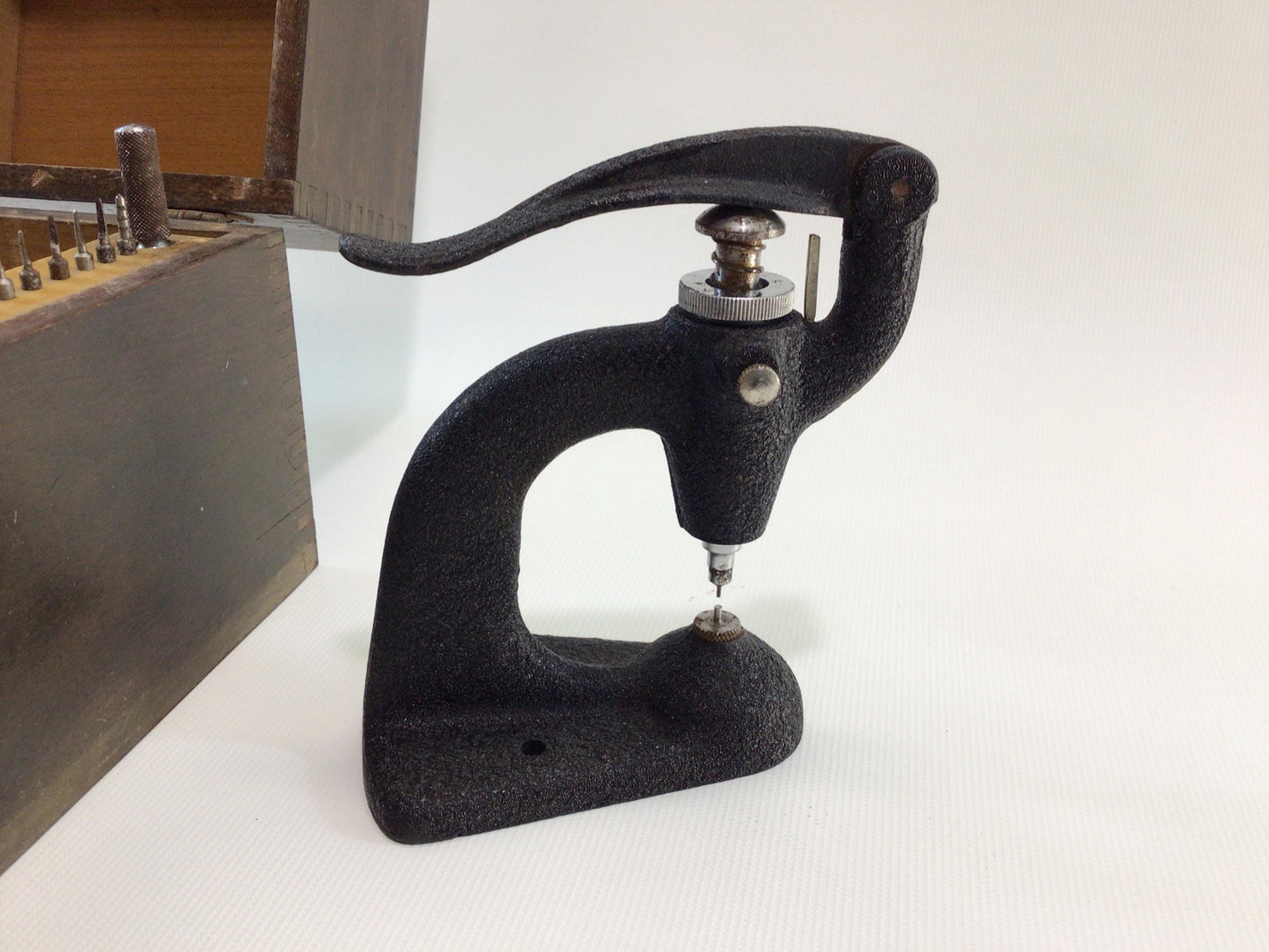 CE Marshall Little Giant Stacking Tool Antique Watchmaker Jeweler Setting Press