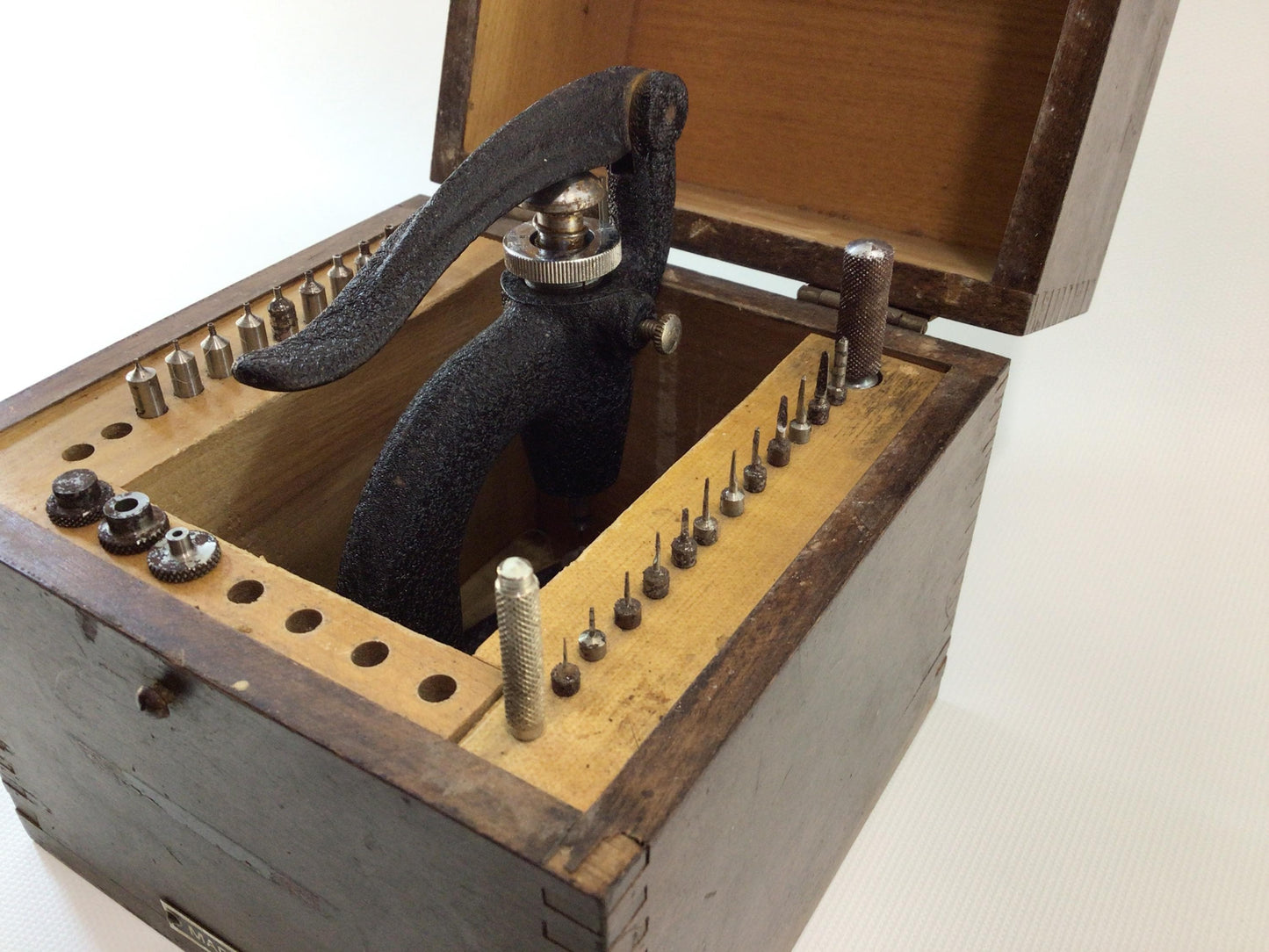 CE Marshall Little Giant Stacking Tool Antique Watchmaker Jeweler Setting Press