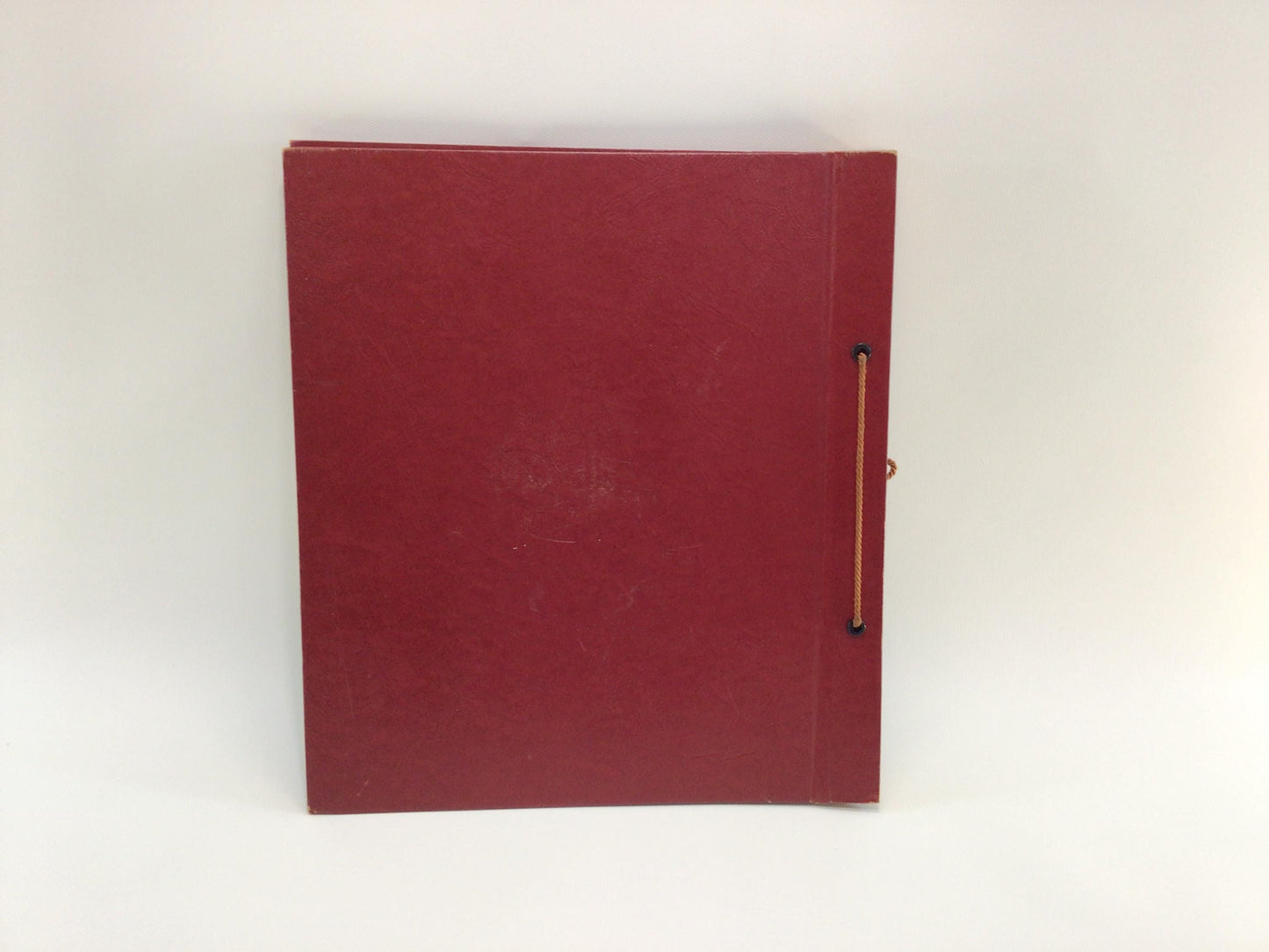 Vintage 11 x 13 Construction Paper Photograph Album Red Scrapbook - Unused No Photos