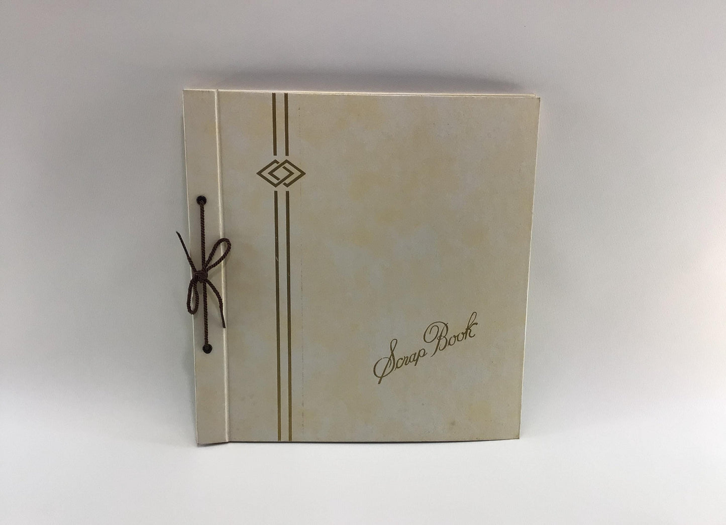 Vintage 12 x 13 Construction Paper Photograph Album Off White Scrapbook - Unused No Photos