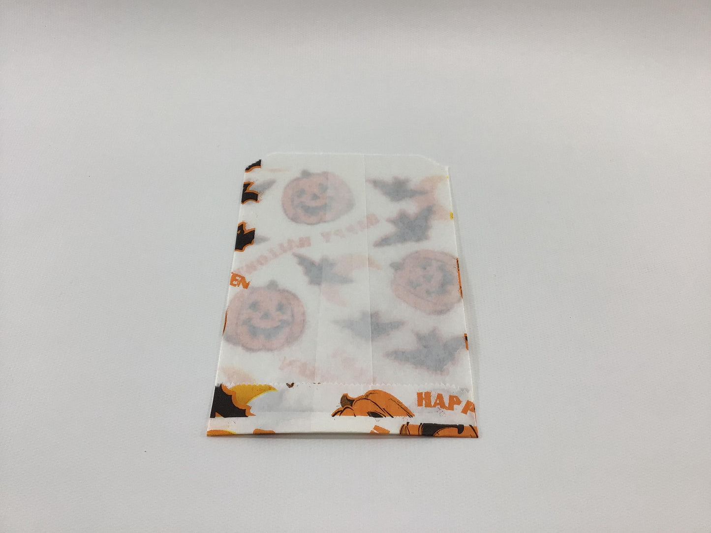 AJM Halloween Treat Bags Lot of 8 Jack O Lantern and Black Bat Vintage Holiday Ephemera