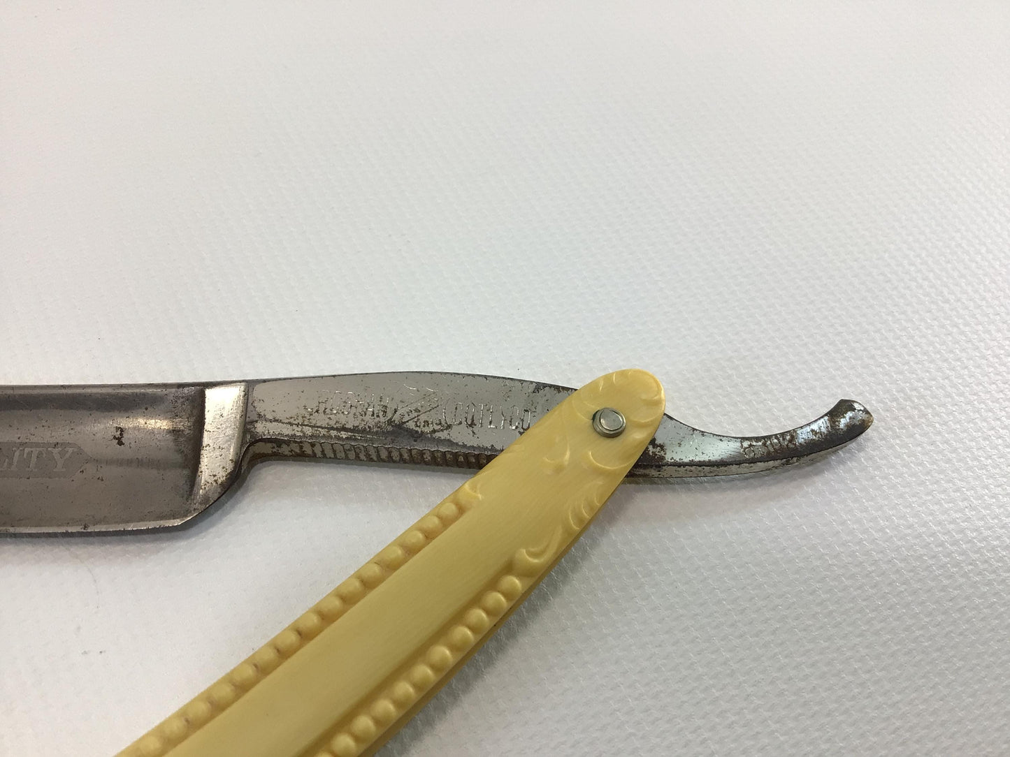 Antique Straight Razor Four Leaf Clover Special Quality Croghan Cutlery Company