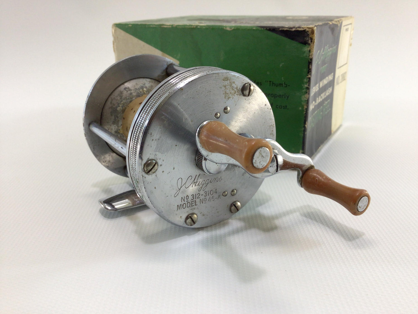 J C Higgins Model 46-A Casting Reel Vintage Fishing Tackle Outdoor Sporting Equipment - Parts Repair