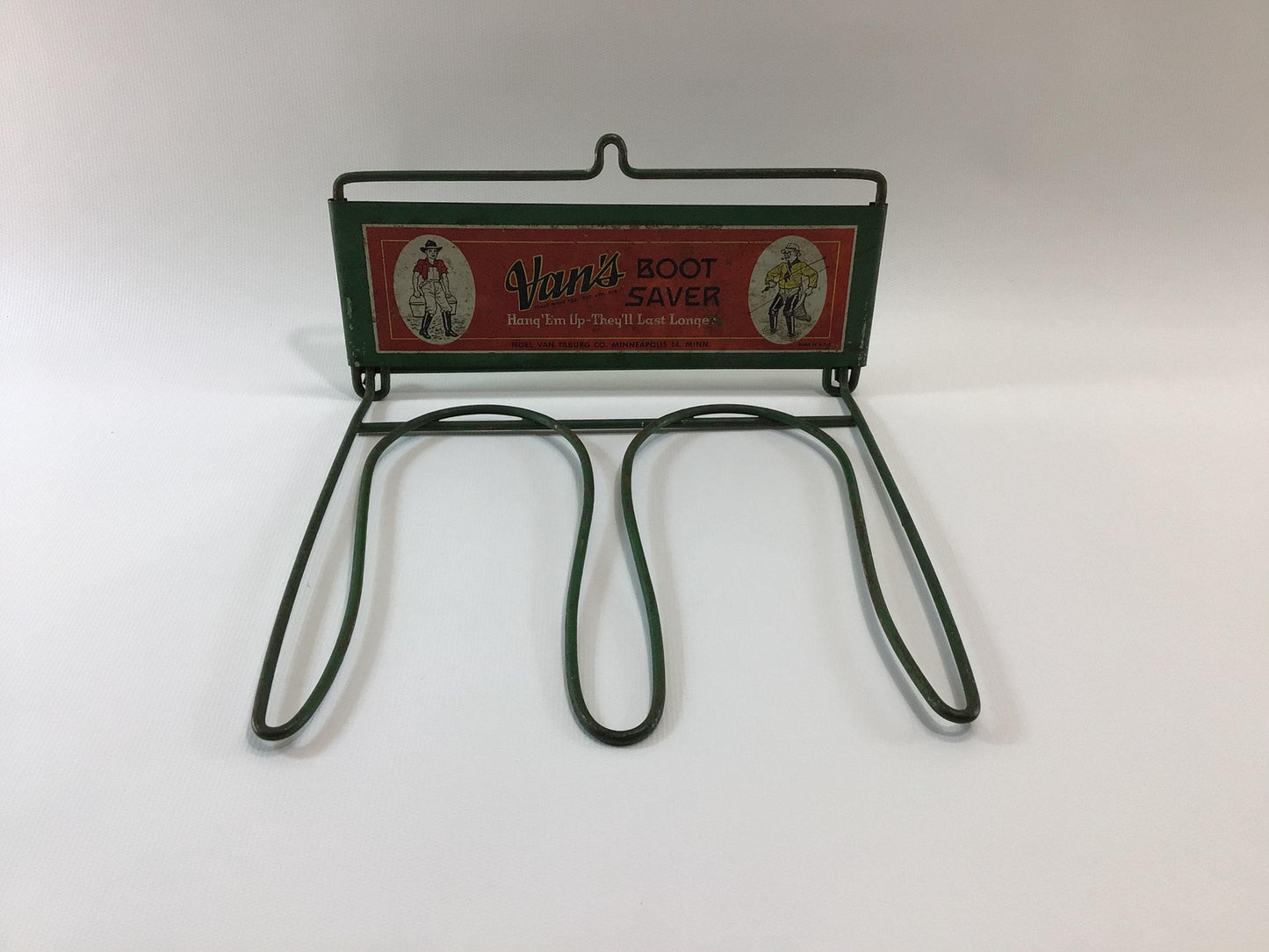 Van's Boot Saver Wader Drying Hanger Vintage Outdoor Sport Fishing Advertising Display