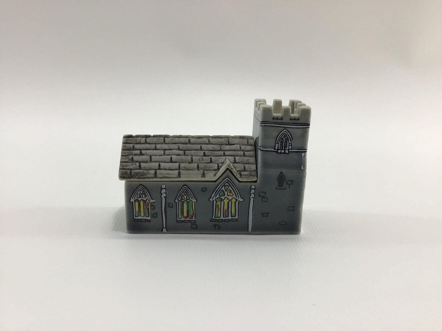 Wade Miniature Porcelain Whimsey-On-Why 1980 Set 1 Saint Sebastian's Church Vintage Collectible Figurine