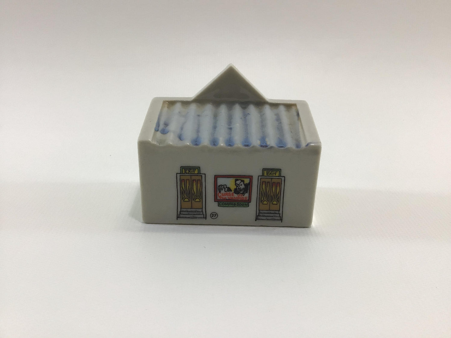 Wade Miniature Porcelain Whimsey-On-Why 1985 Set 4 The Picture Palace Vintage Collectible Figurine