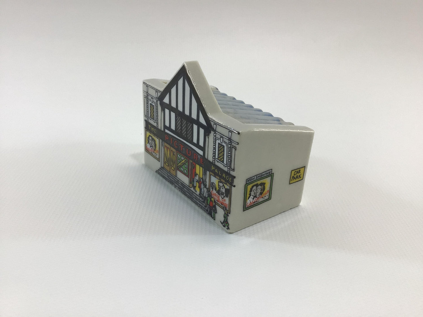 Wade Miniature Porcelain Whimsey-On-Why 1985 Set 4 The Picture Palace Vintage Collectible Figurine