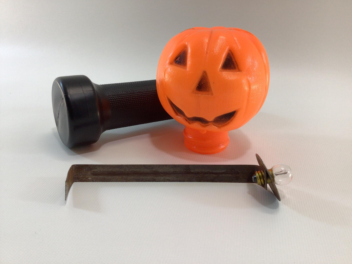 Vintage Blow Mold Halloween JOL Jack O Lantern Toy Trick or Treat Blinky Light - Bulb Not Working