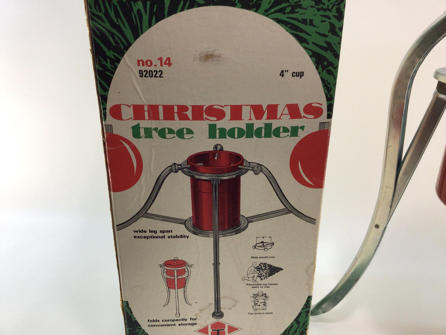 Christmas Tree Holder Vintage Quality Made in USA Heavy Gauge Steel Folding Tripod Design