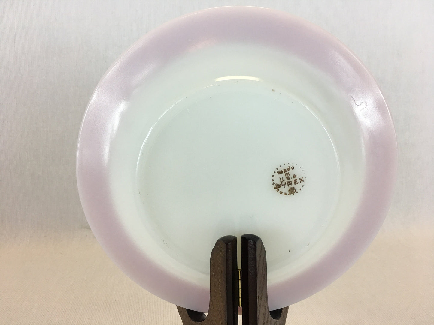 Pyrex Pink Flamingo Dessert Plate 6 5/8" Vintage 1950's Glass Serving Dish