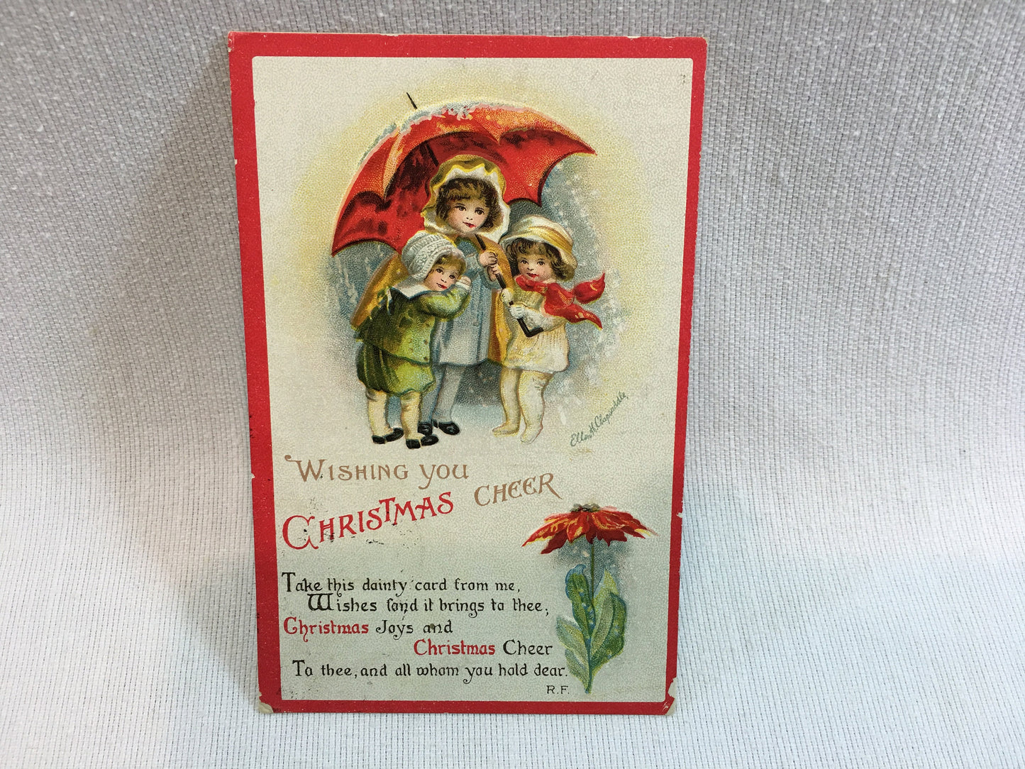 Antique Christmas Postcard Ellen Clapsaddle International Art