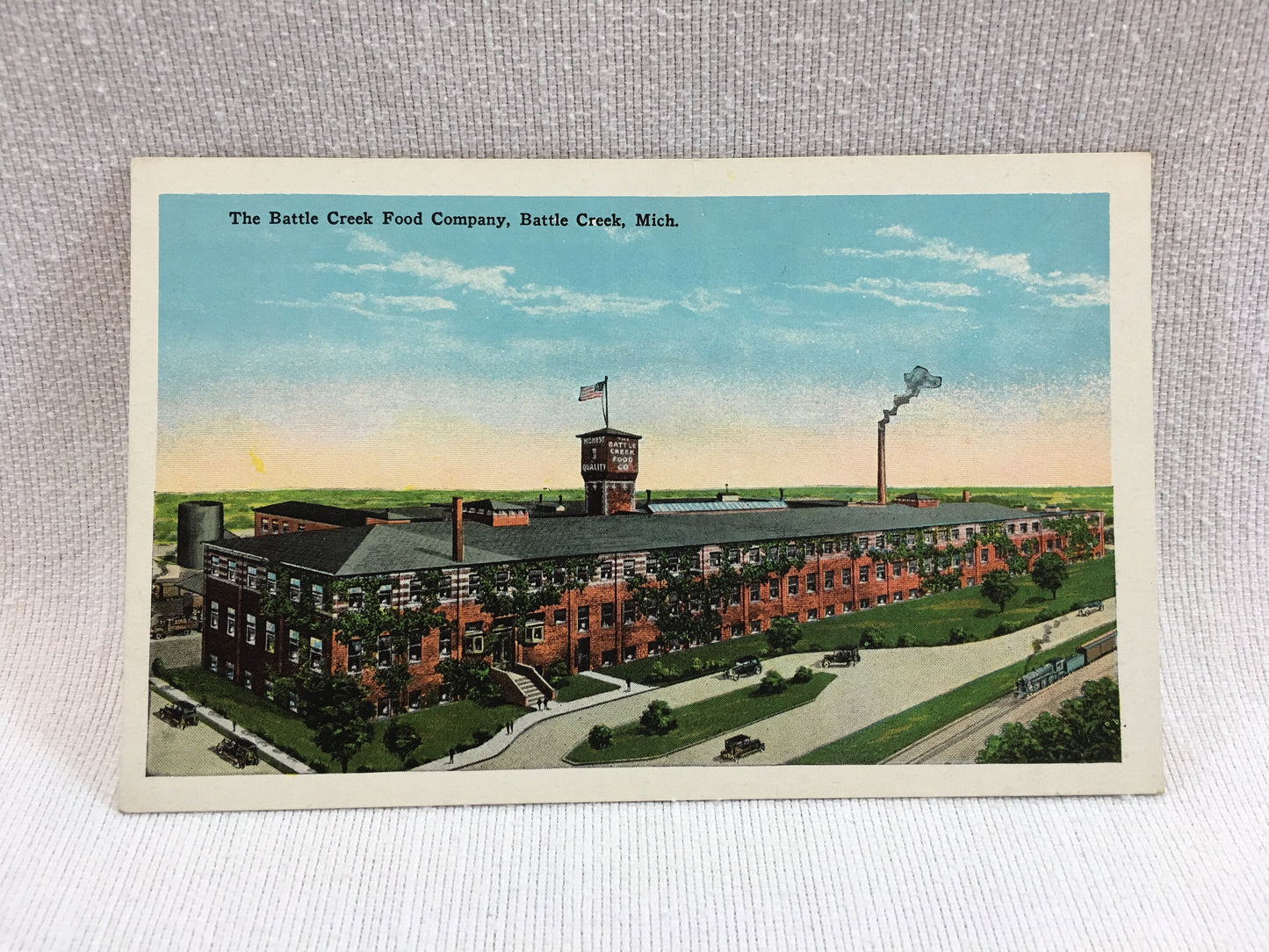 1920's Kellogg's Company Postcard, Battle Creek Michigan