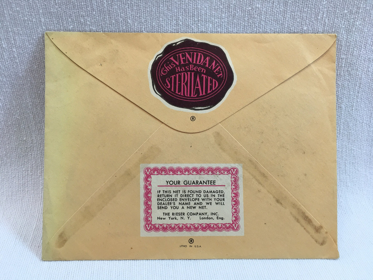 Antique Real Hair, Venida Hair Net, Unused with Original Net