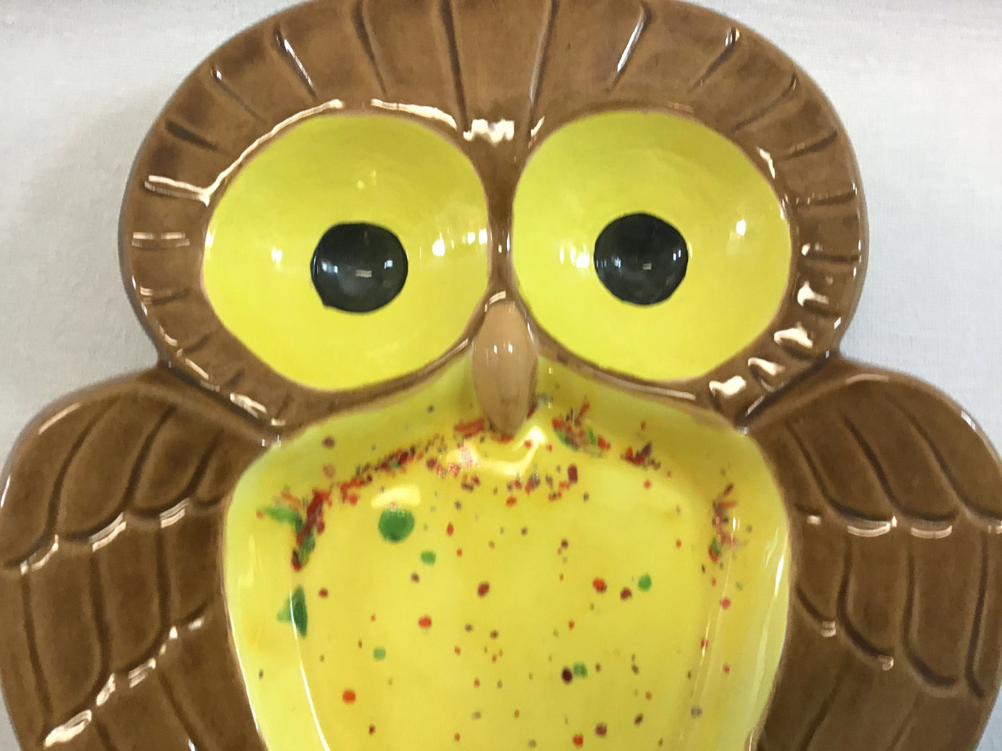 Mid Century Owl 60's Retro Mod Handmade Snack Tray Home Decor