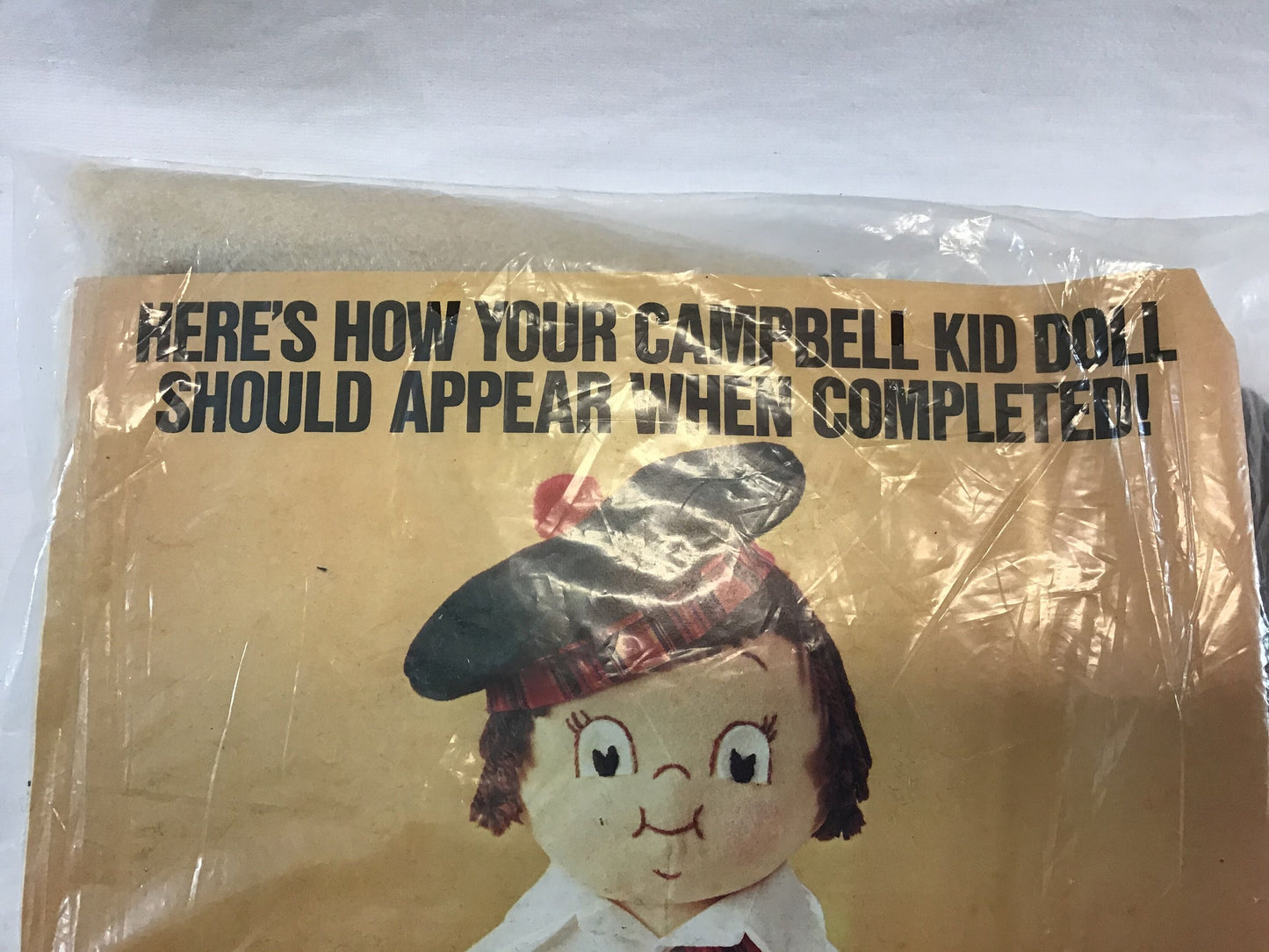 1970's Campbell Kid Doll Kit Vintage Promotional Advertising Craft Kit
