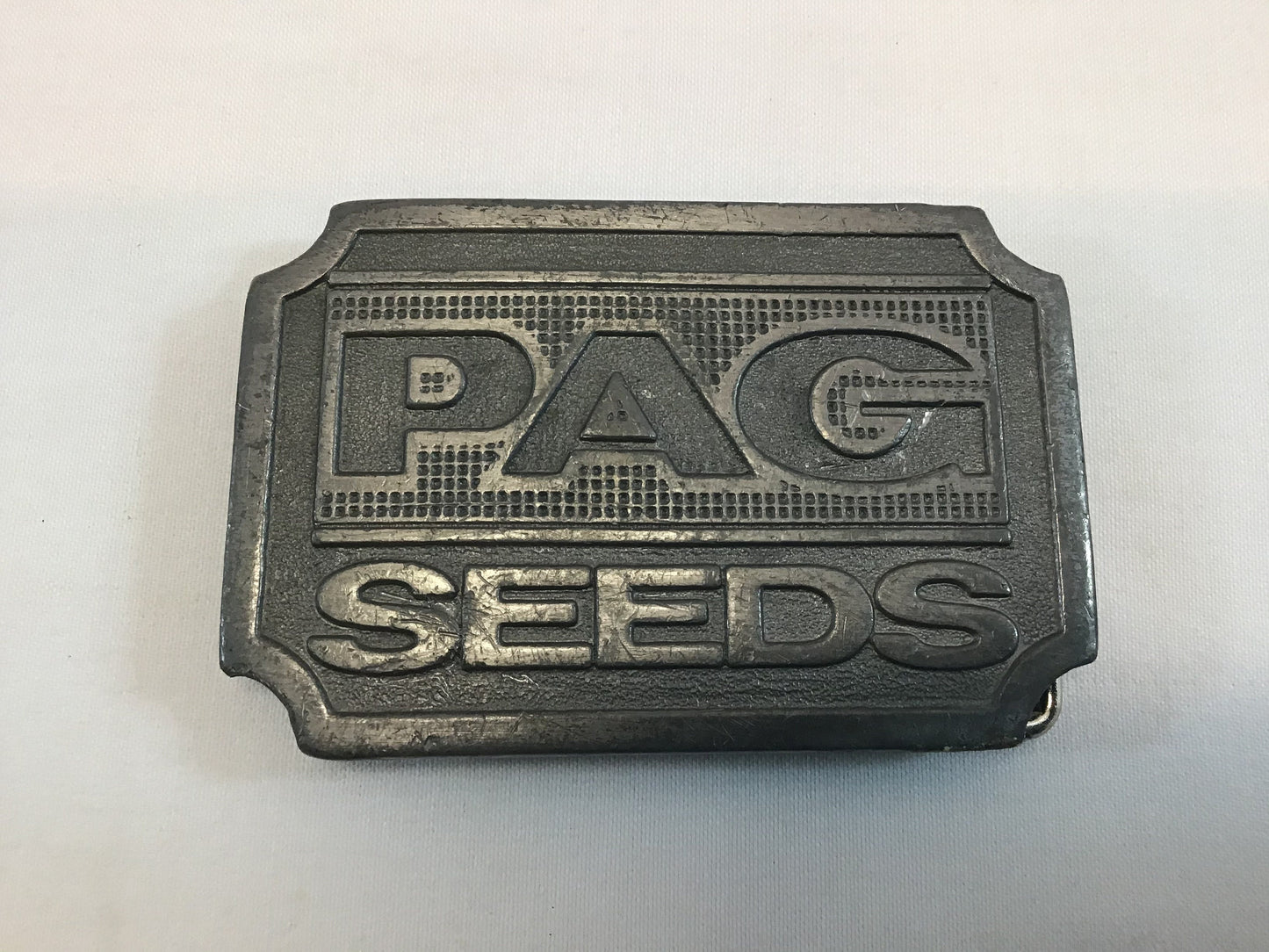 PAG Seeds Belt Buckle Vintage 1990's Hit Line Mfg. Made in U.S.A.