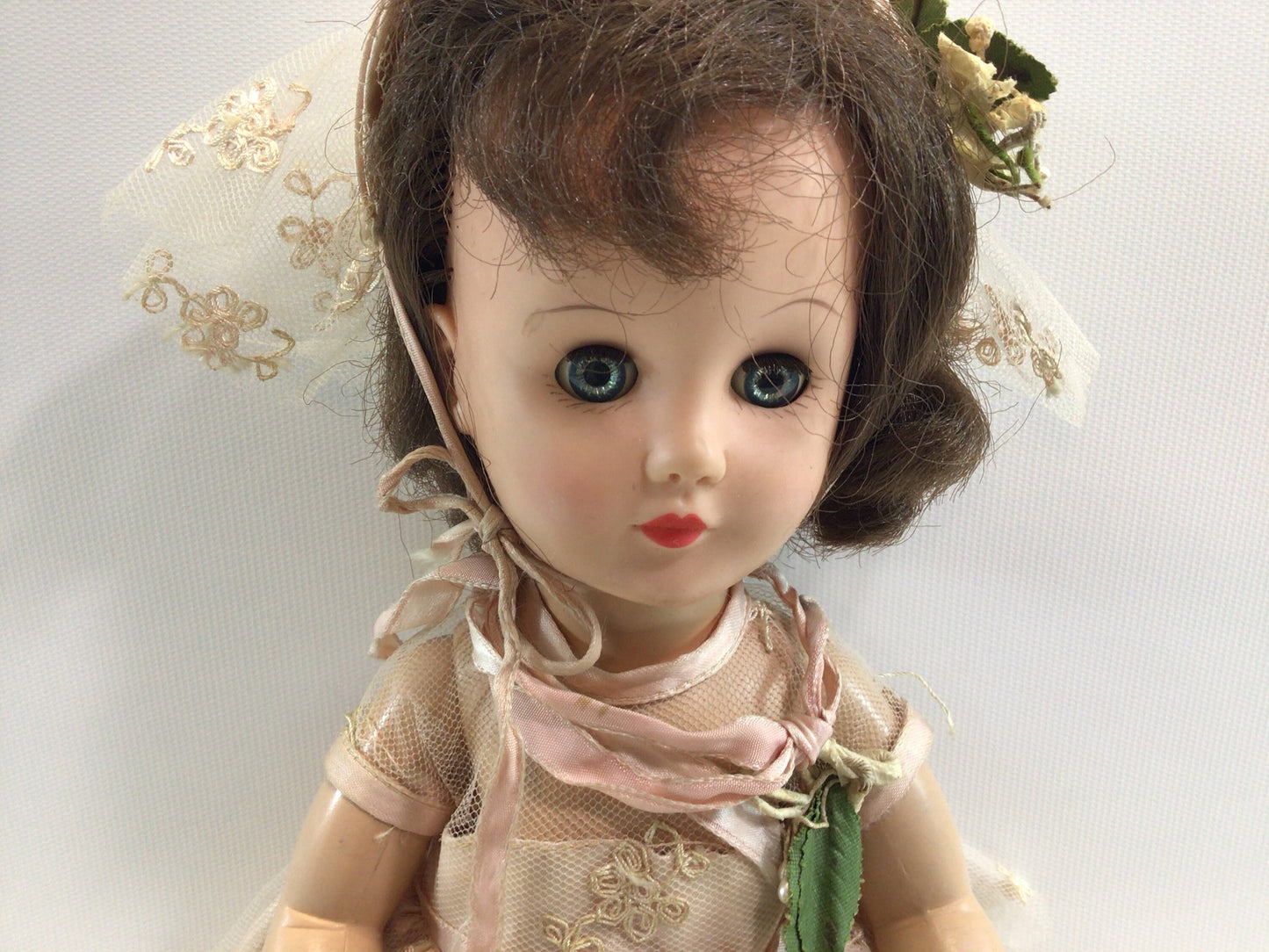 Effanbee Little Lady Anne Shirley 14" Doll Vintage 1960's Brunette