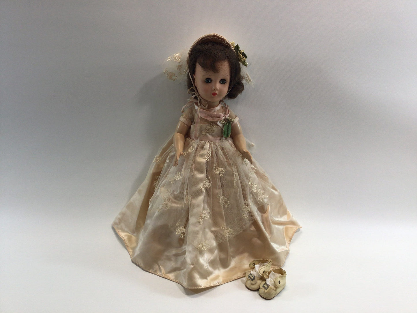 Effanbee Little Lady Anne Shirley 14" Doll Vintage 1960's Brunette