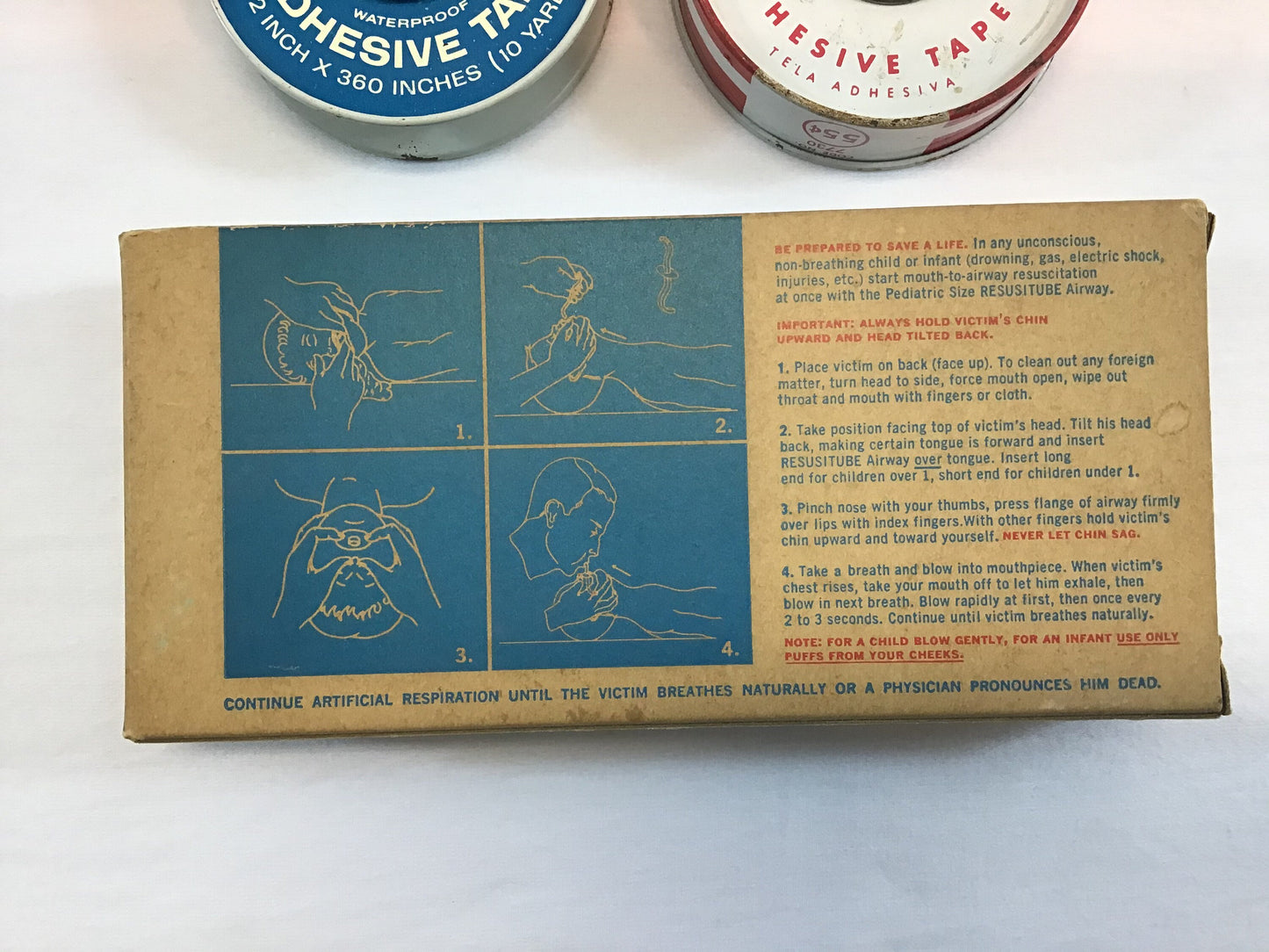 Vintage First Aid Curity Johnson & Johnson Lot General Store Advertising