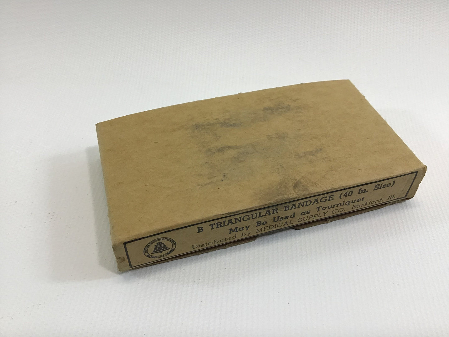 Vintage Bell System Telegraph Telephone First Aid Kit Triangular Bandage