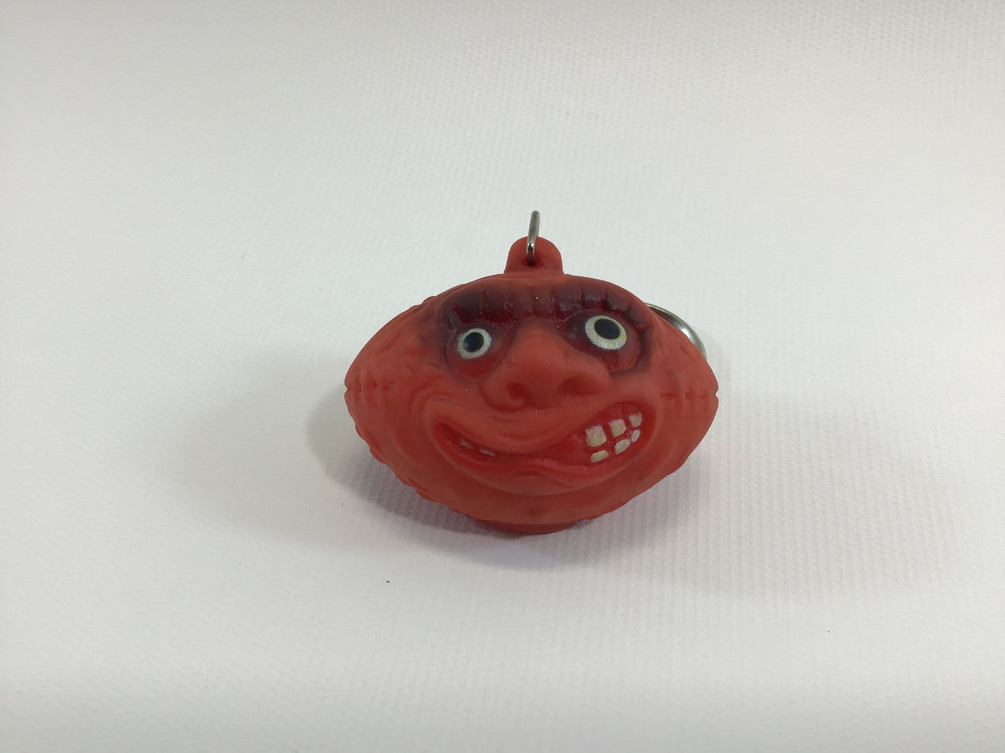 Vintage 80's Horror Ball Keychain Madballs Whacky Balls Red Football