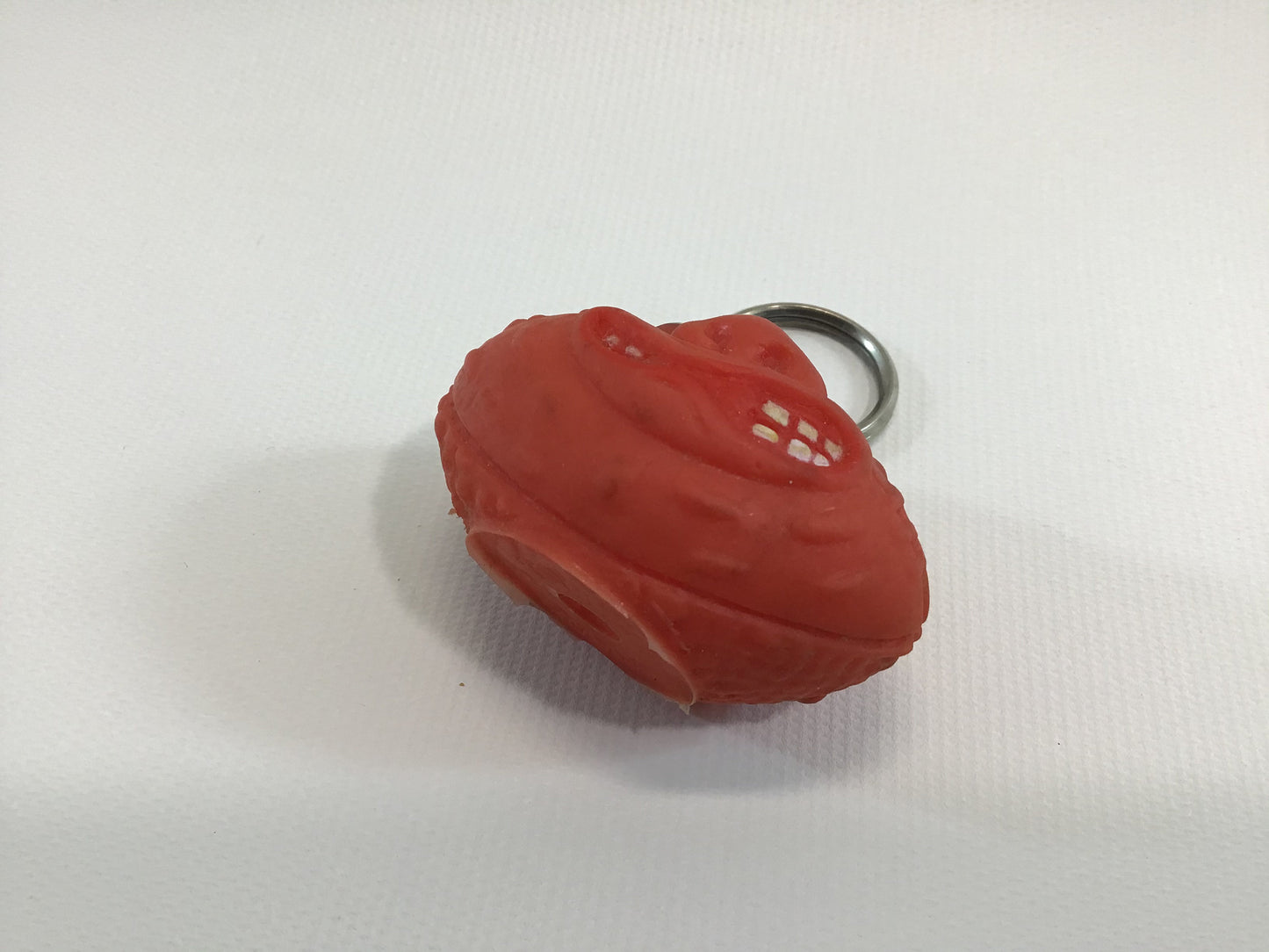 Vintage 80's Horror Ball Keychain Madballs Whacky Balls Red Football