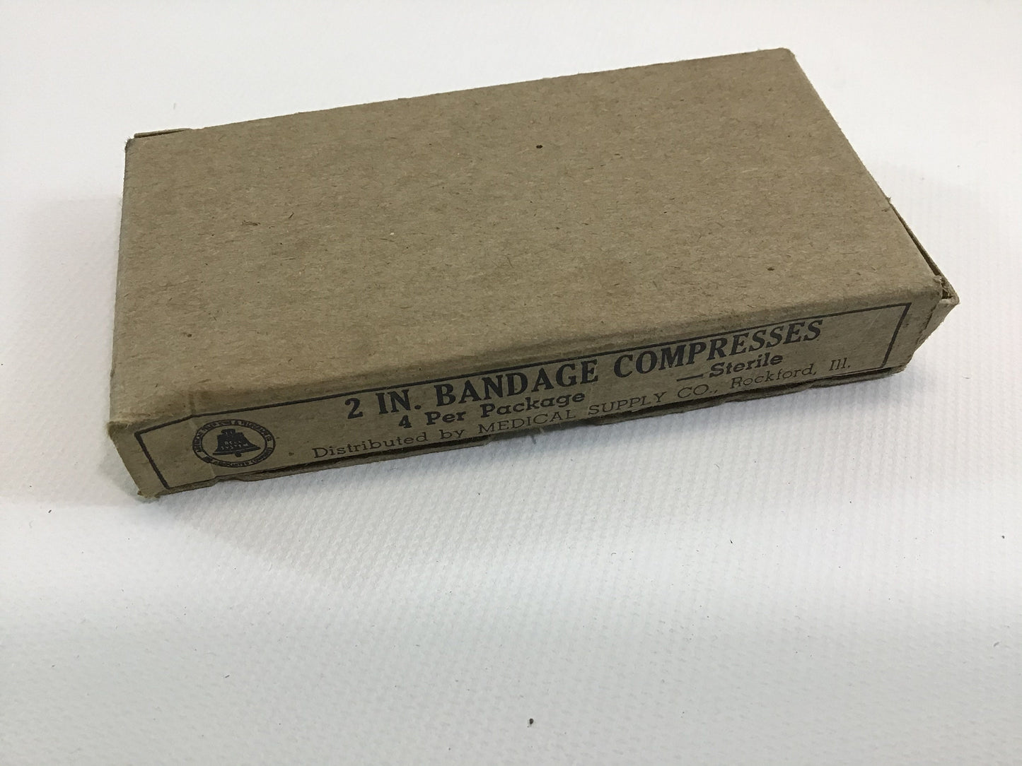 Vintage Bell System Telegraph Telephone First Aid Kit 2 inch Compresses