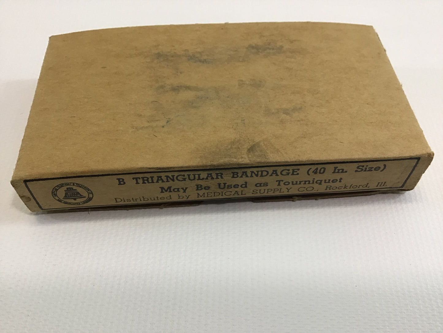 Vintage Bell System Telegraph Telephone First Aid Kit Triangular Bandage